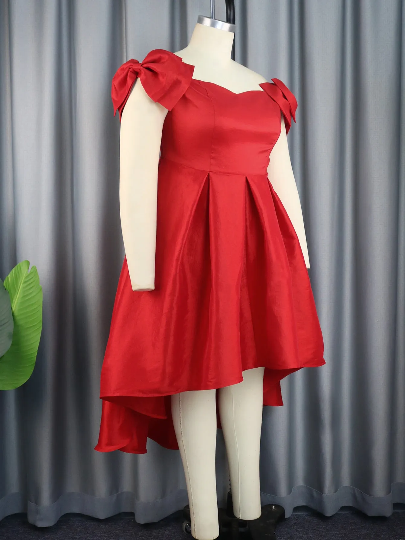 Bow Tied Waist A-Line Commuter Dress
