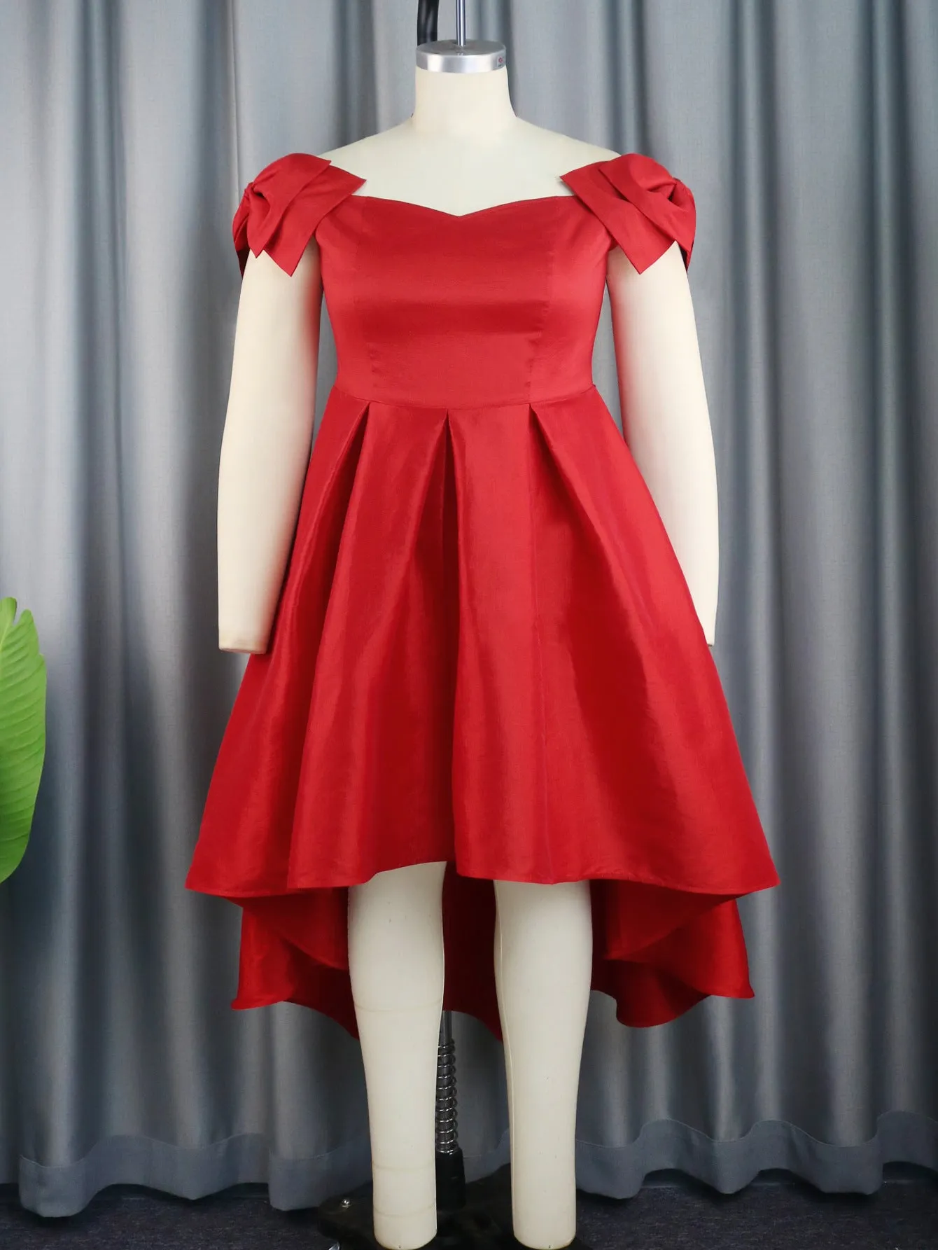 Bow Tied Waist A-Line Commuter Dress