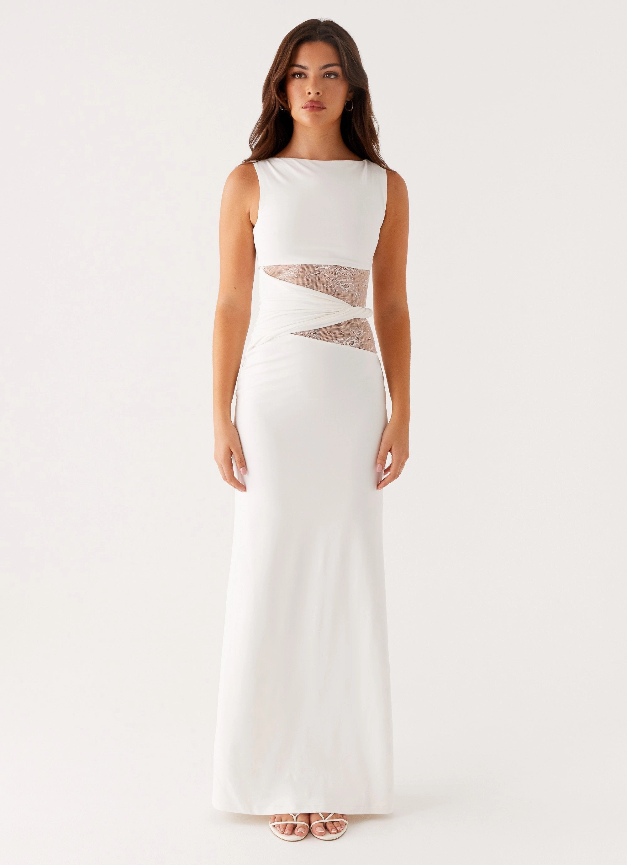 Karma Maxi Dress - White Style focused Casual Chic