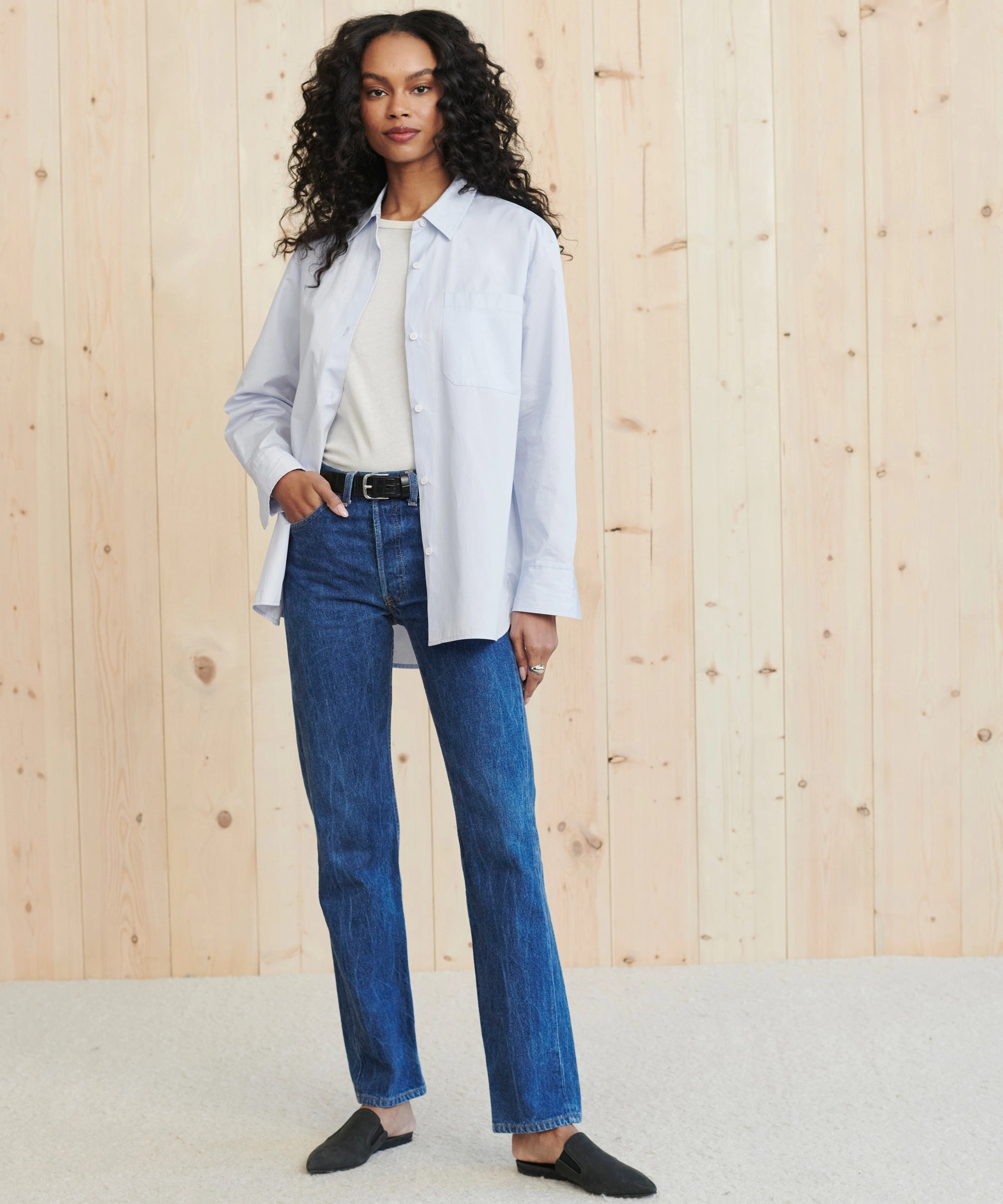 Easy Care Fabric Boyfriend Shirt