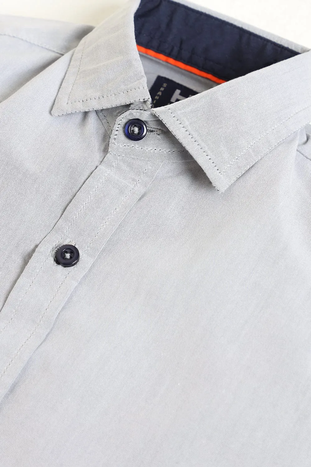 Boys Grey Semi Formal Casual Shirt