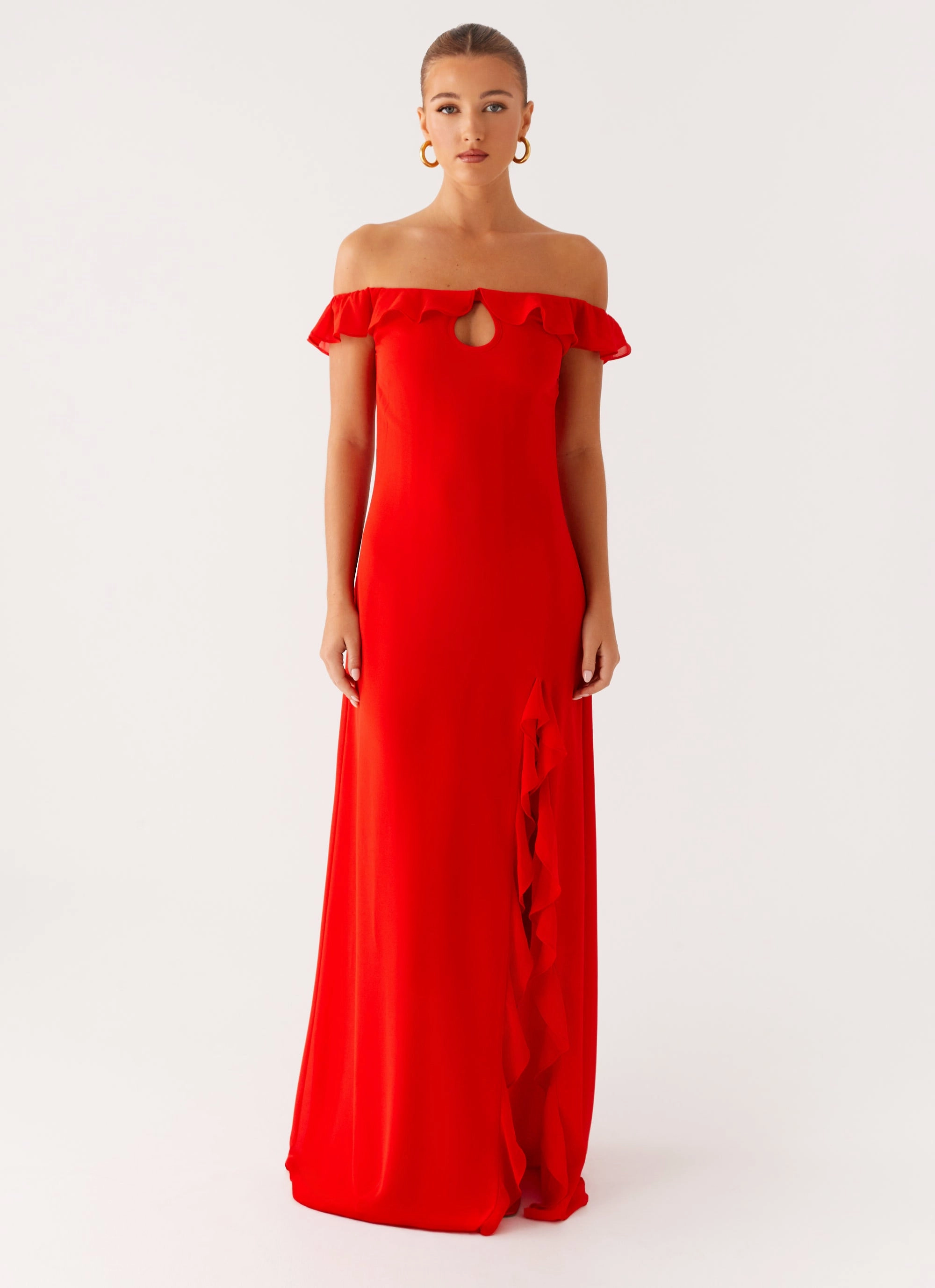 Comfy Fit Wear Braxton Maxi Dress - Red