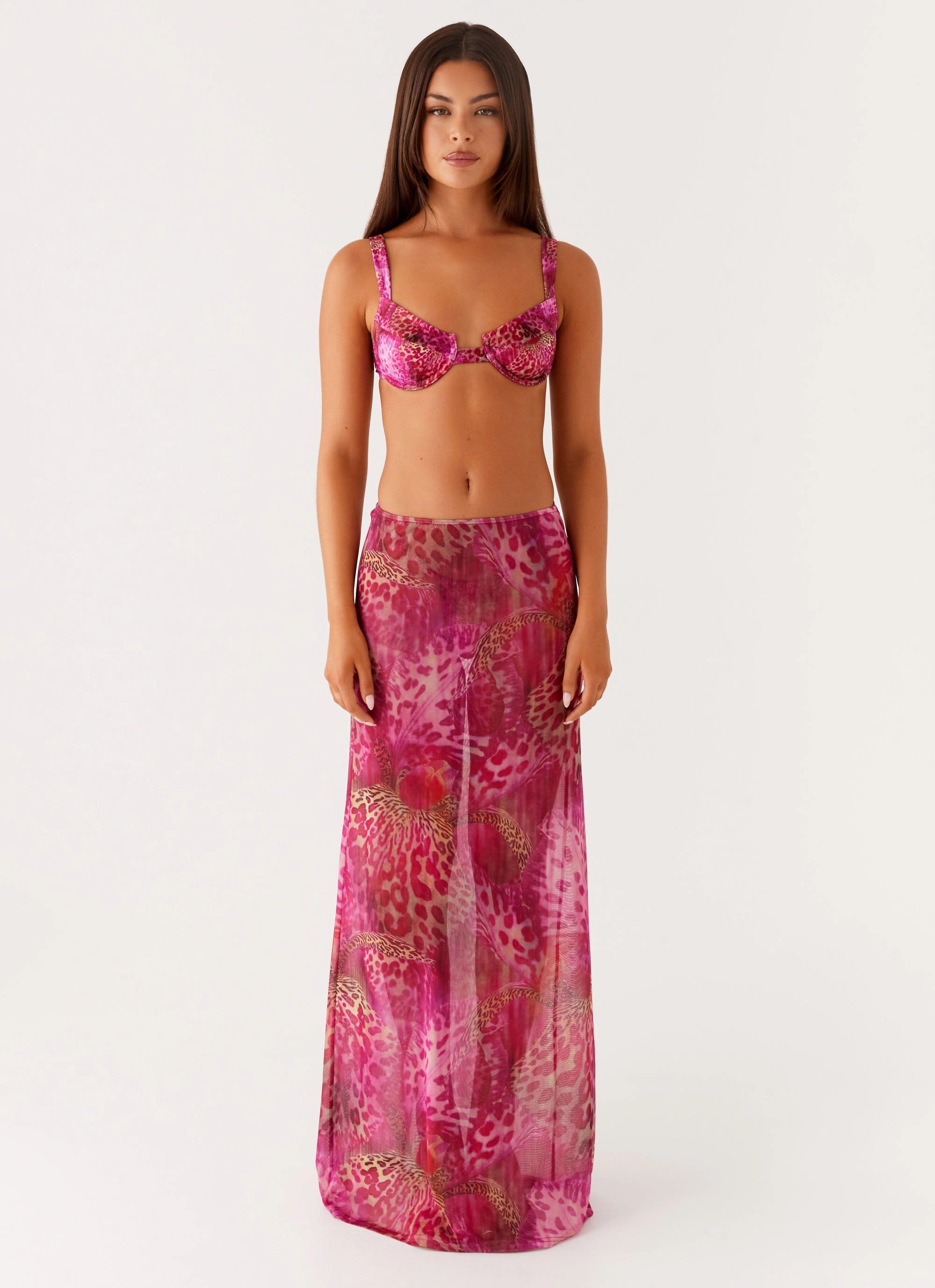 Camellia Maxi Skirt - Lavender Lagoon Versatile Layer Minimalist Fit