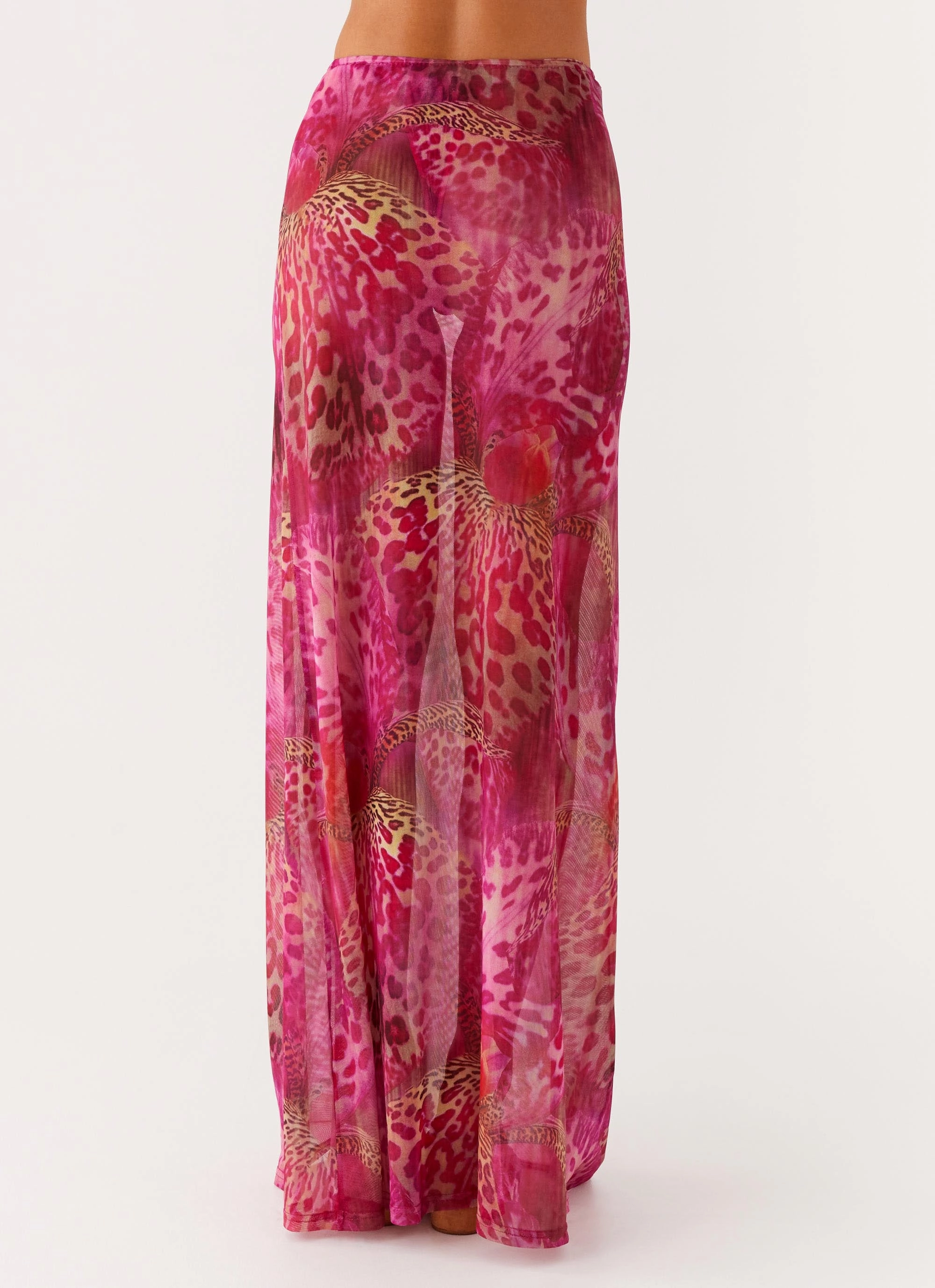 Camellia Maxi Skirt - Lavender Lagoon Sweat Wicking Lining Thermal Insulation Layer