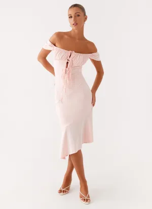 Vibe Style Katherine Midi Dress - Pink