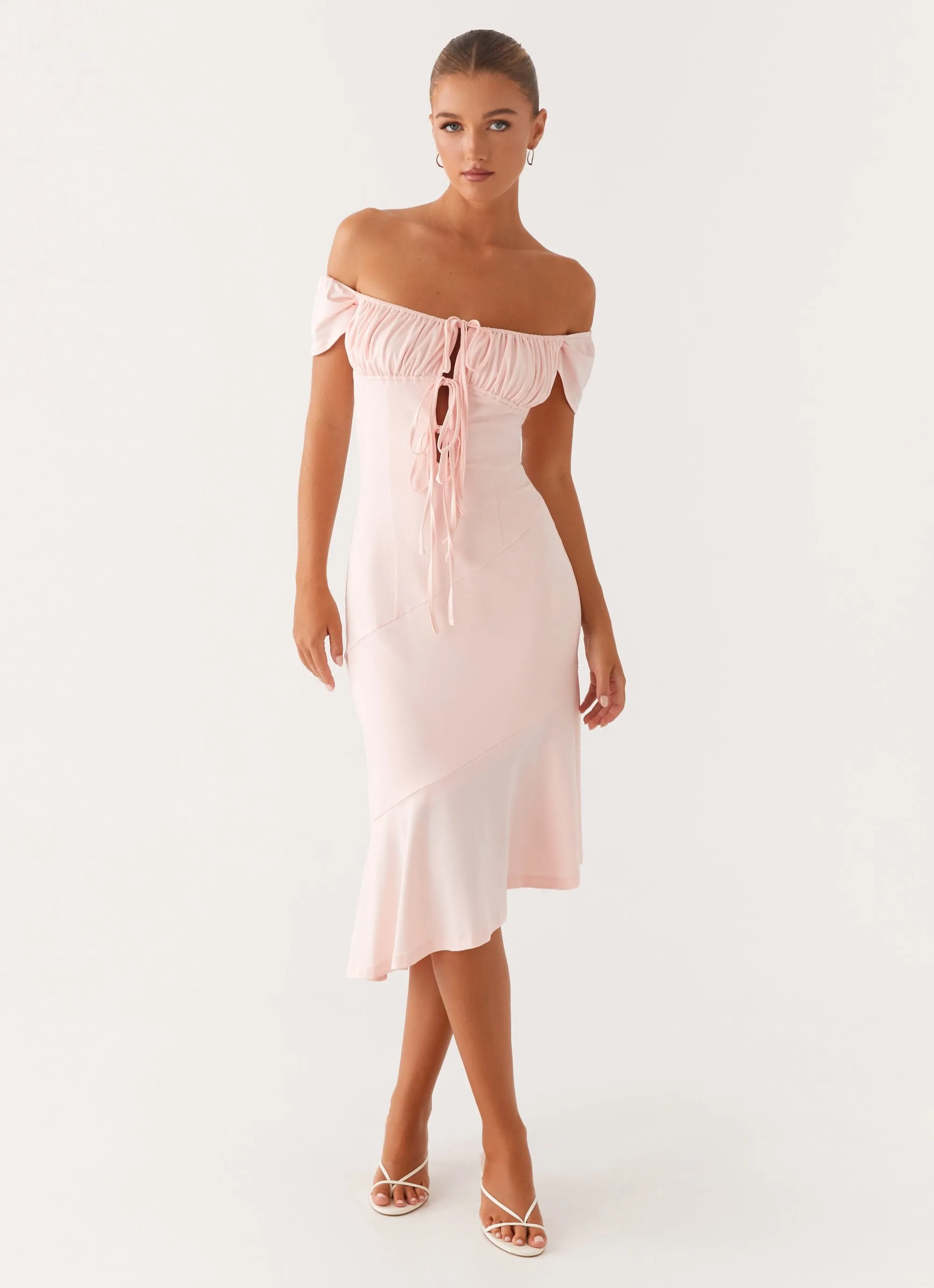 Effortless Layering Katherine Midi Dress - Pink