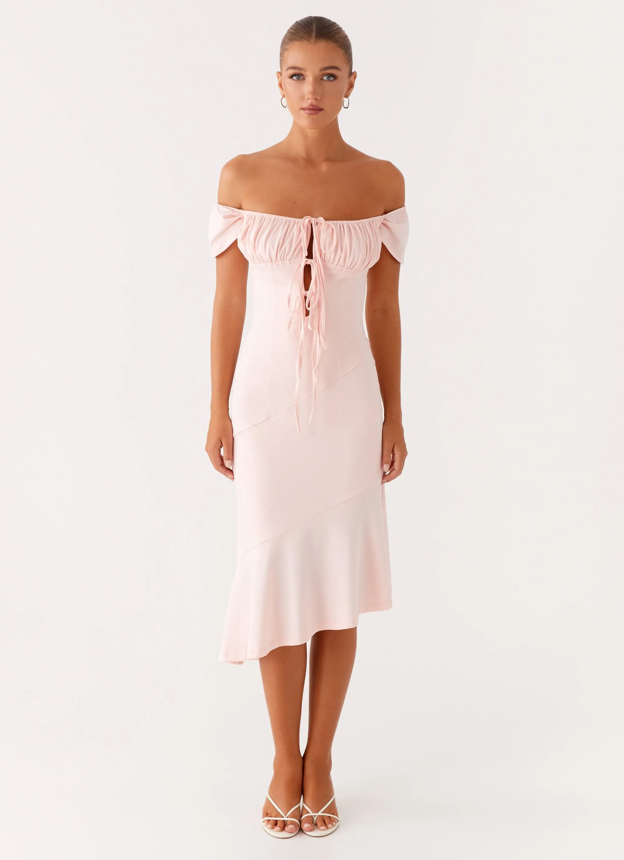 Katherine Midi Dress - Pink Practical work-to-play piece