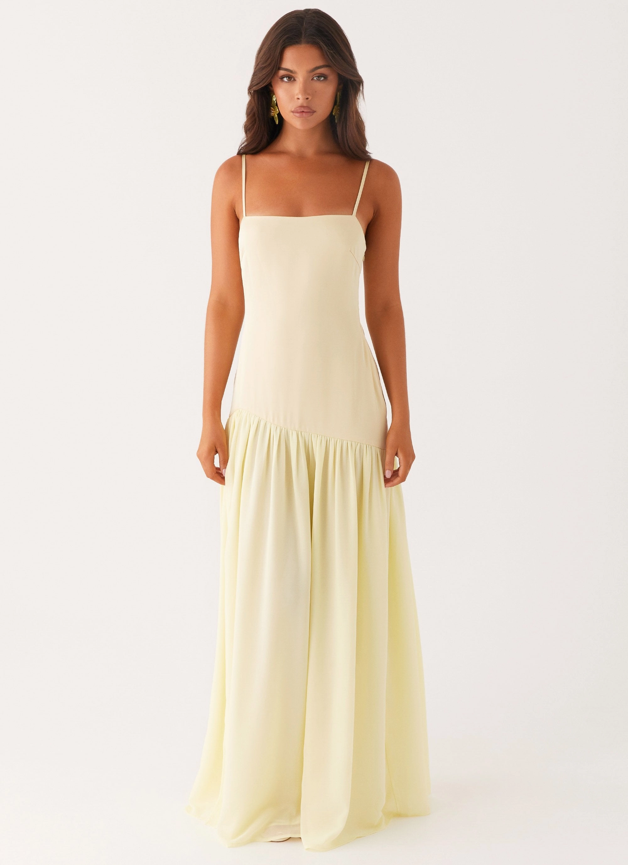 Clean Grace Cozy Style Asteria Maxi Dress - Yellow