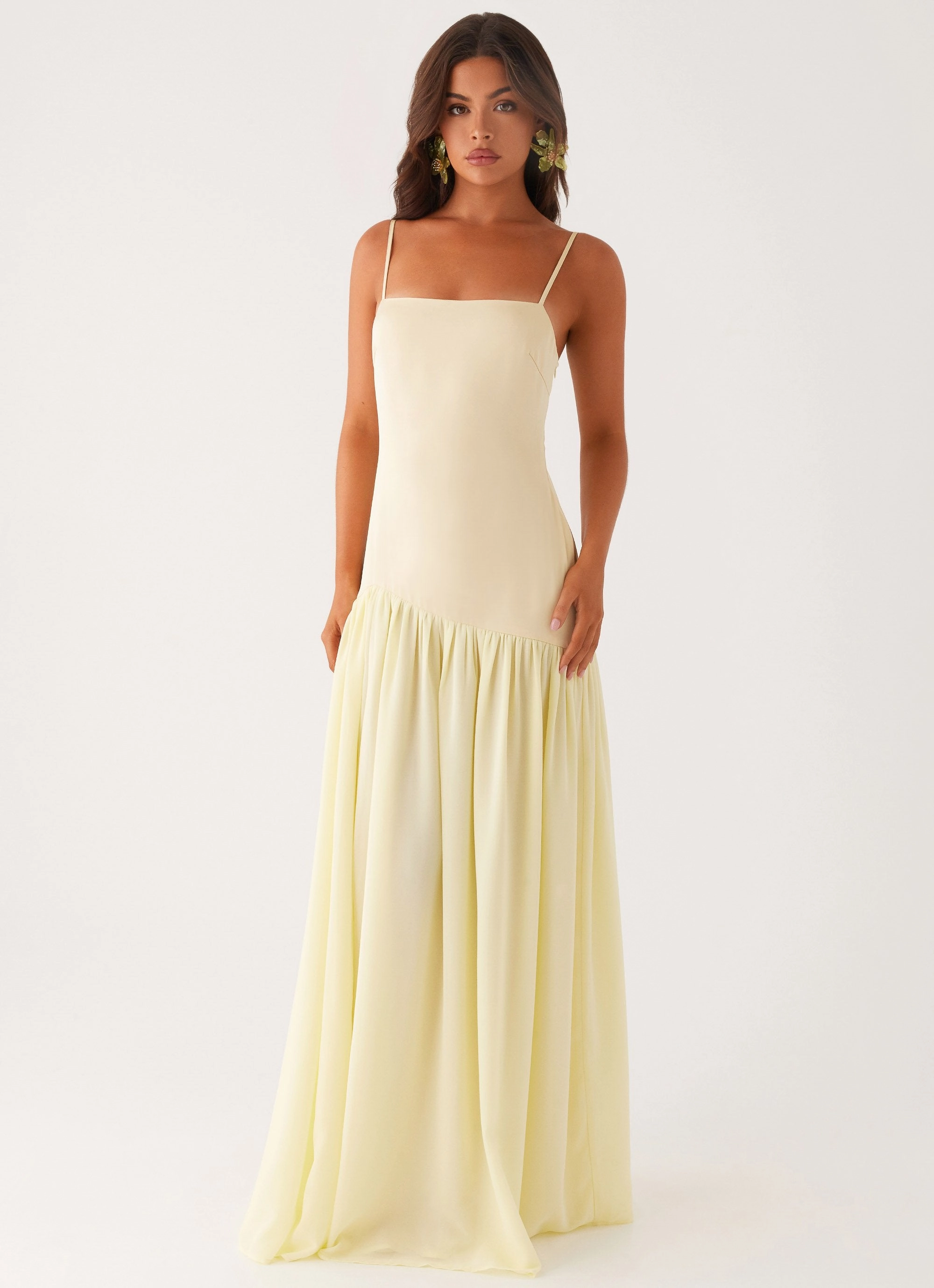 Asteria Maxi Dress - Yellow Easy and Effortless Polite Color