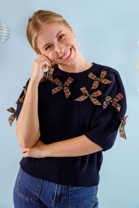 Perfectly Classy Sweater-Navy Hidden Zipper Thermal Regulation Technology
