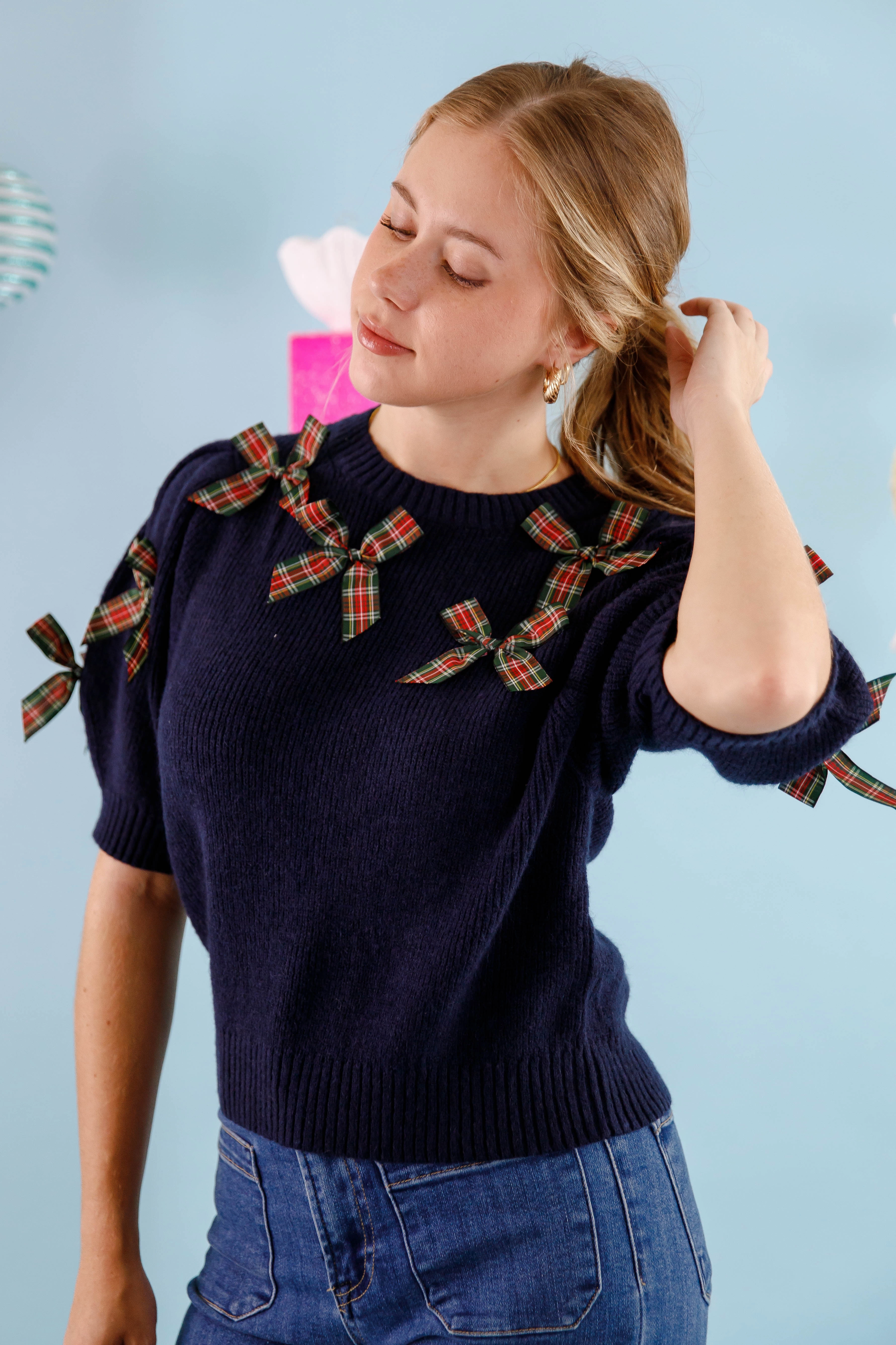 Perfectly Classy Sweater-Navy Cozy Sweater Summer Sweater