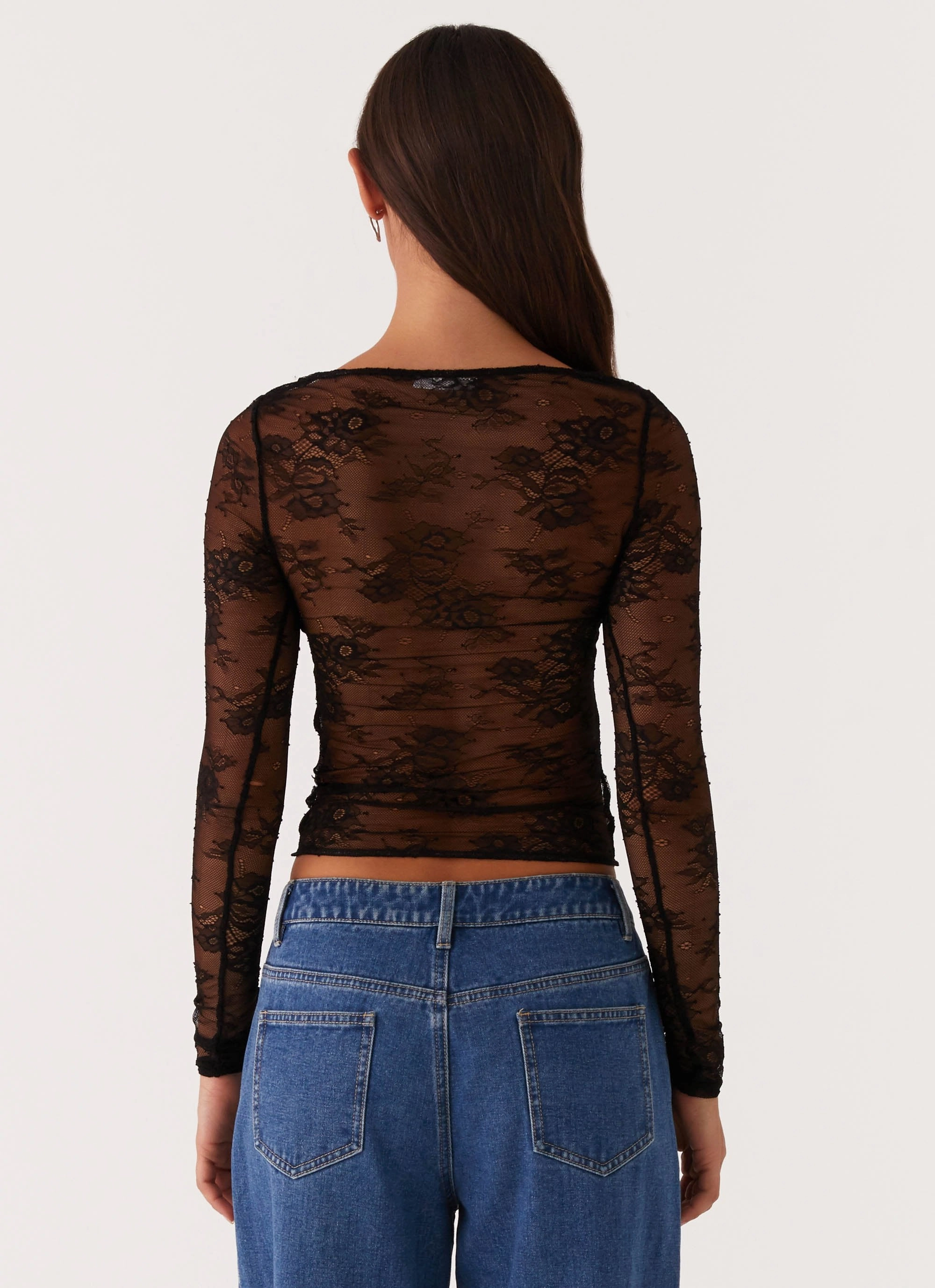 Tunic top Blanca Lace Top - Black
