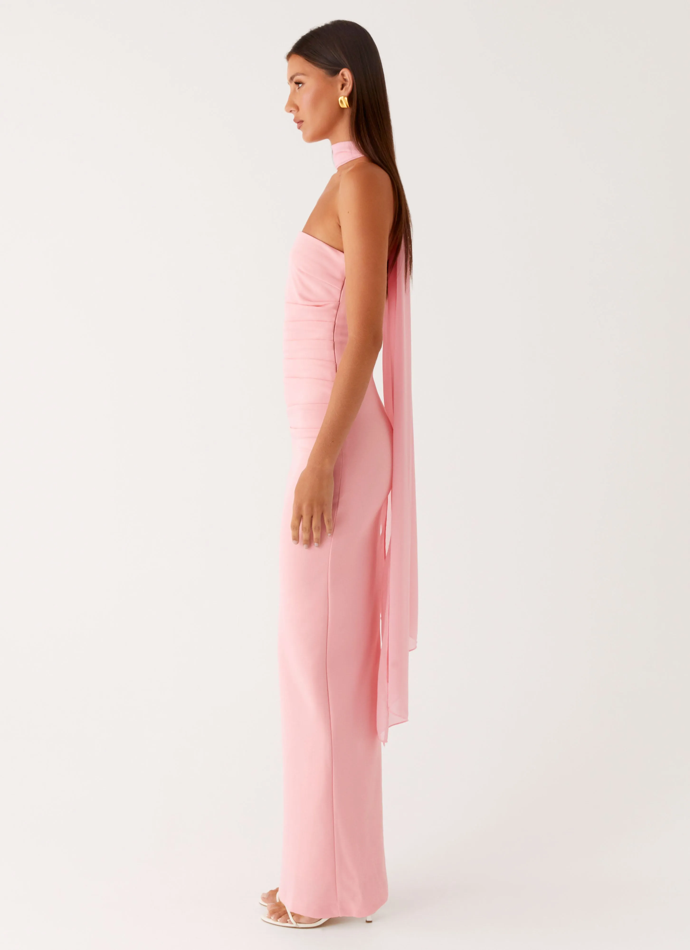 Libra Maxi Dress - Pink Calm Fit Classic Comfort