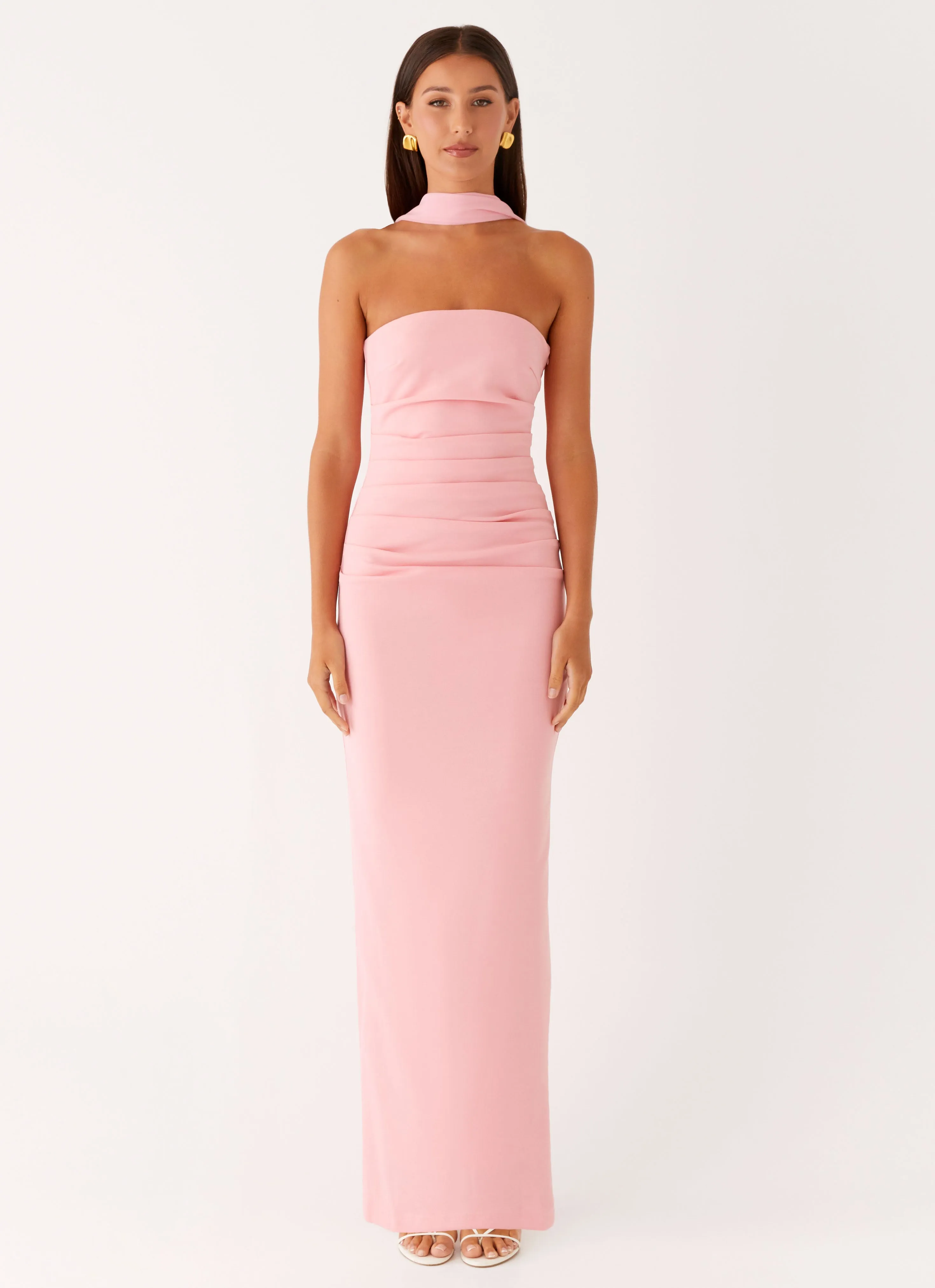 Libra Maxi Dress - Pink Dance Night