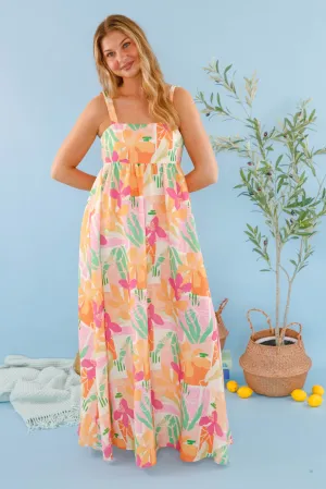 Summer Focus Maxi Dress Sage Detail
