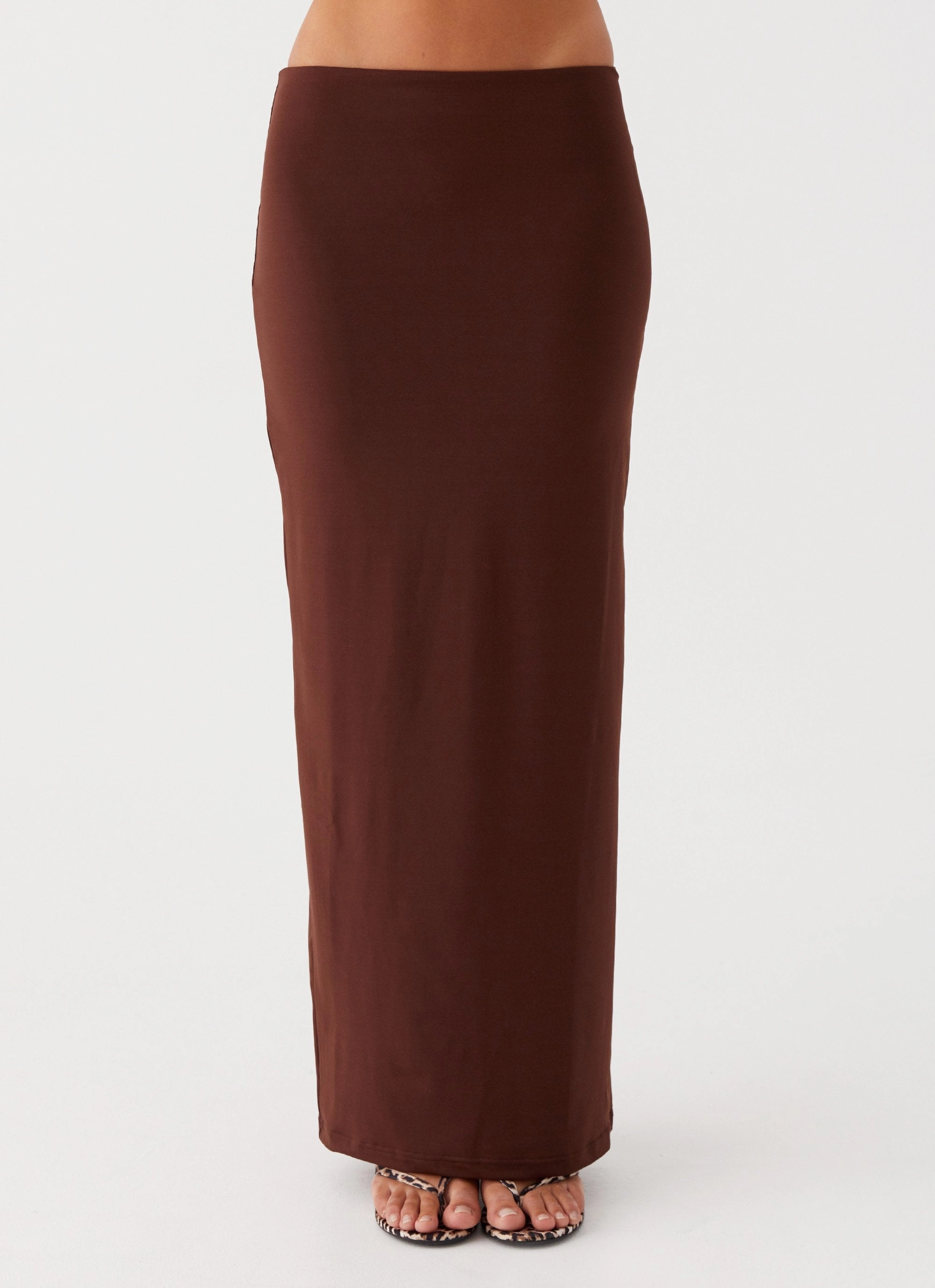 Flexible Durability Solace Soul Maxi Skirt - Chocolate