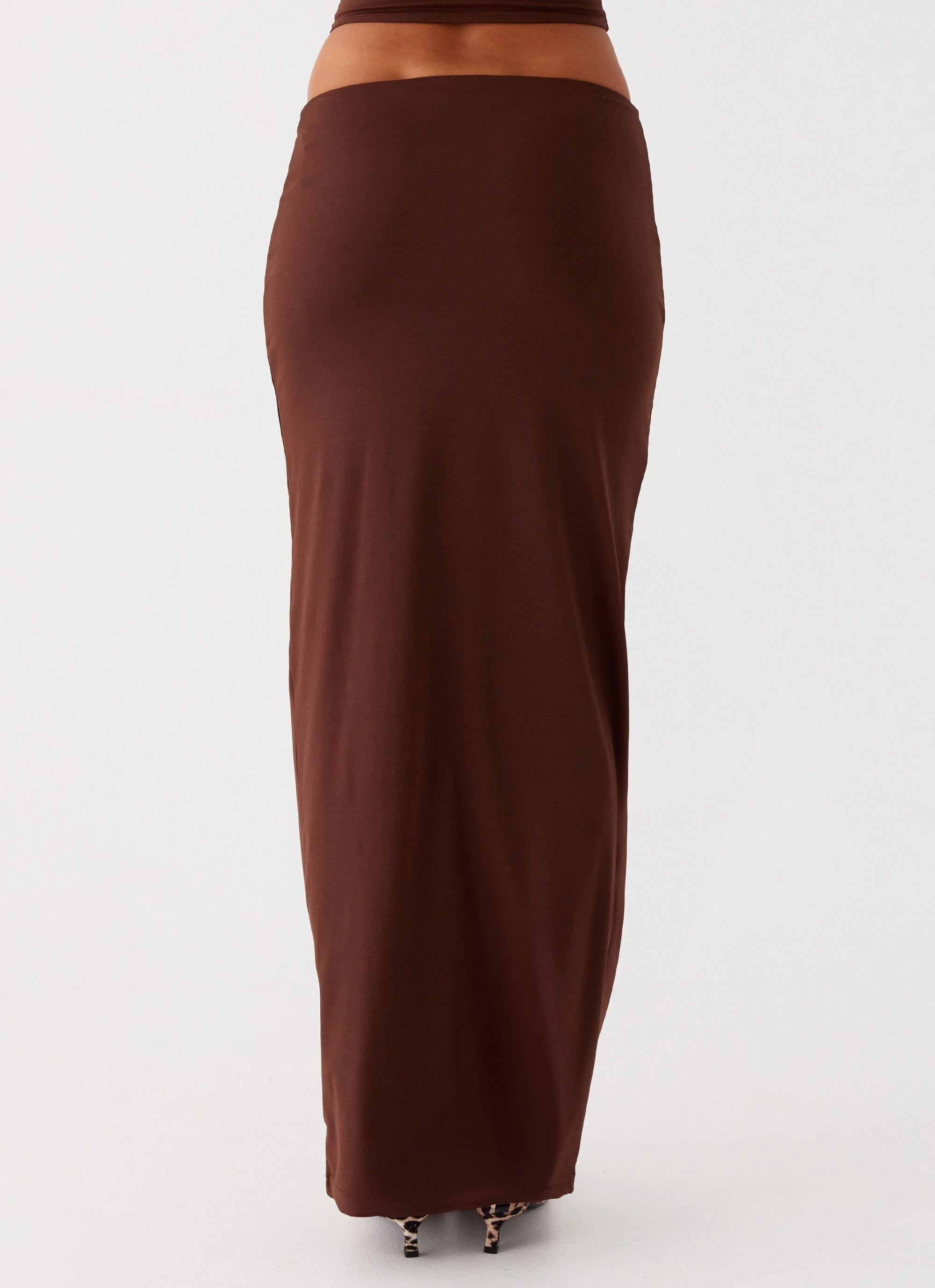 Day To Night Solace Soul Maxi Skirt - Chocolate