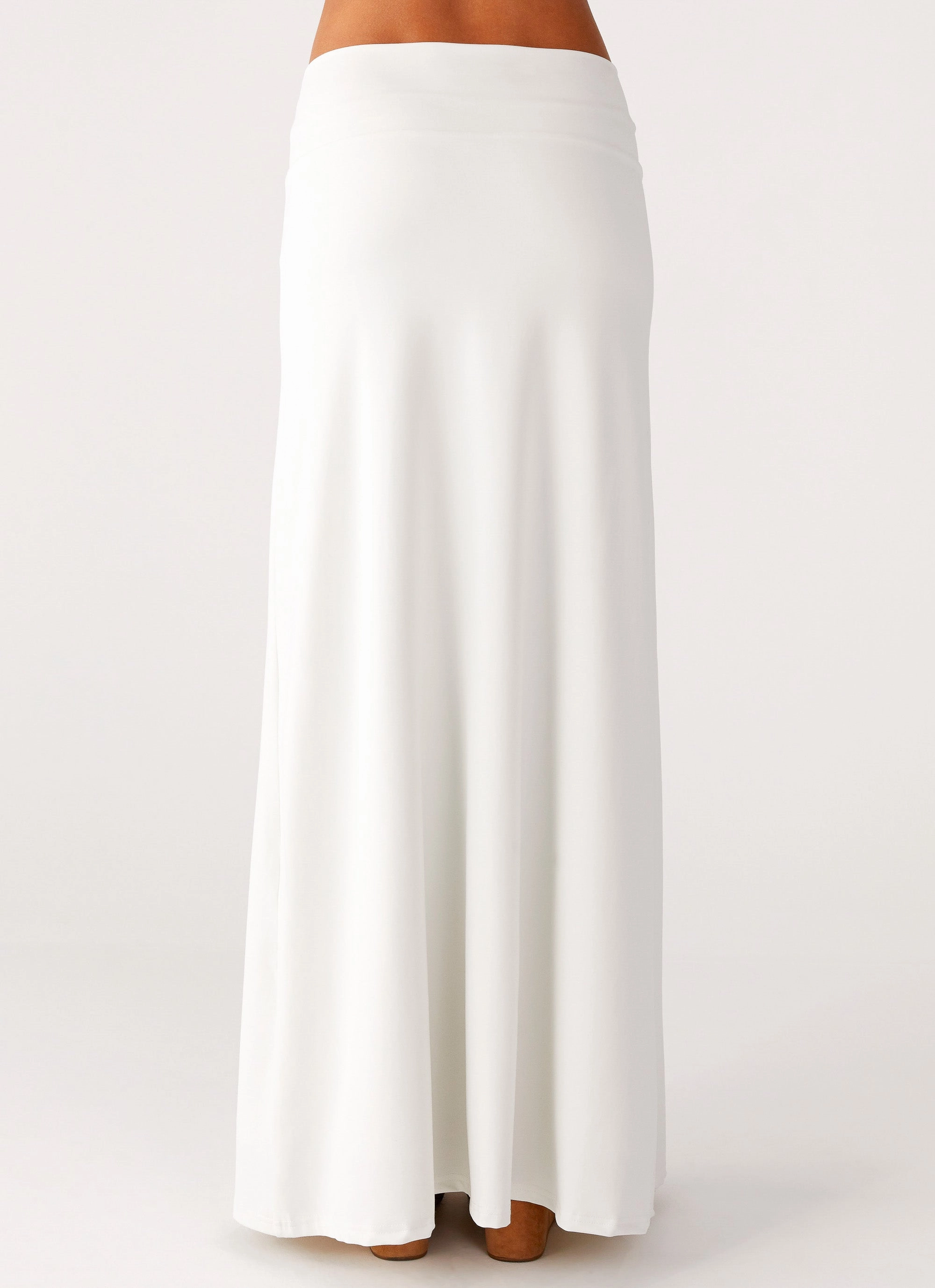 Modern Waist Shoreline Glow Maxi Skirt - Off White