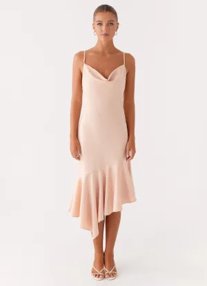 Korby Midi Dress - Pink Cotton Skin Easy Comfort
