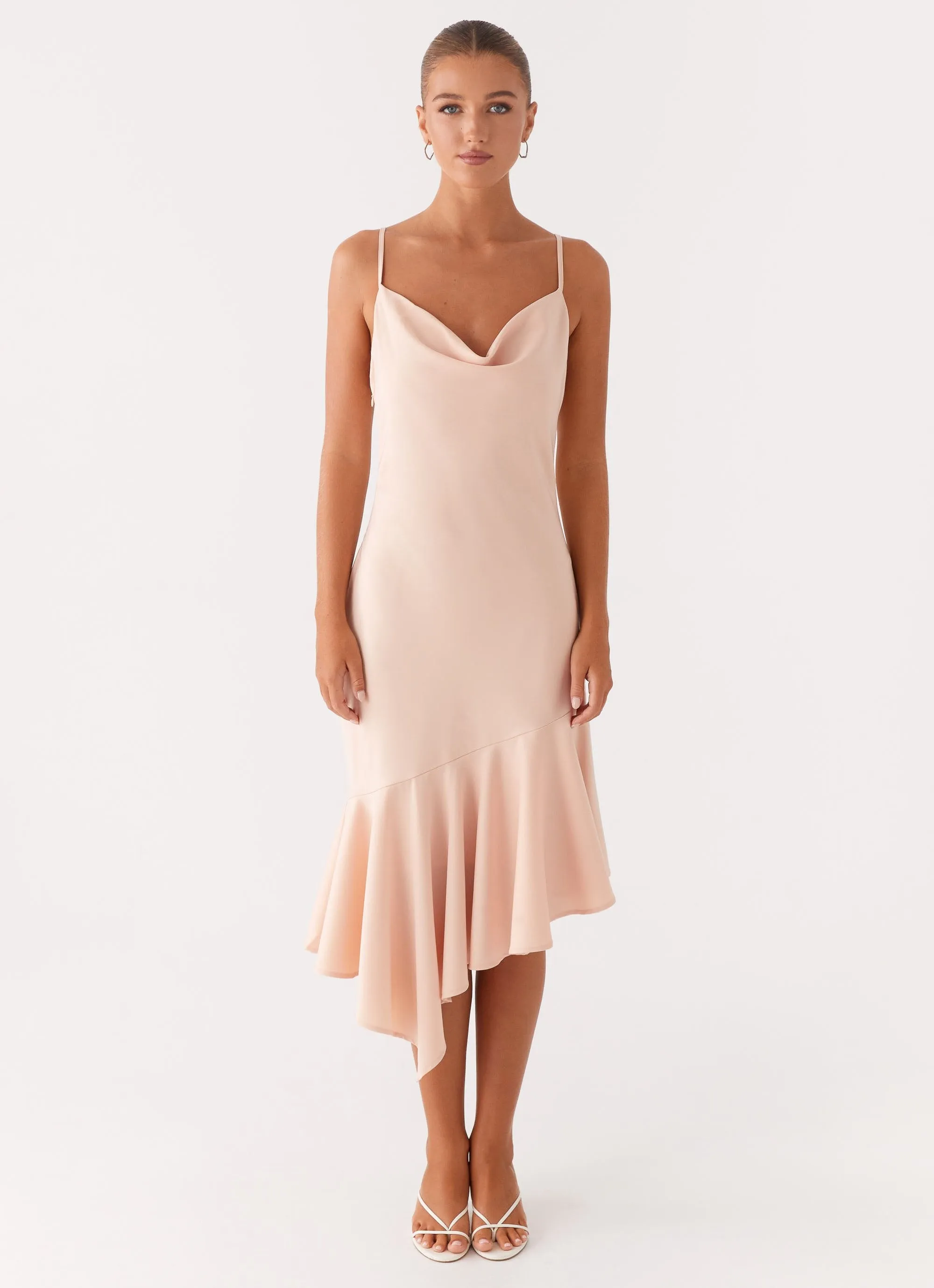 Korby Midi Dress - Pink Cotton Skin Easy Comfort