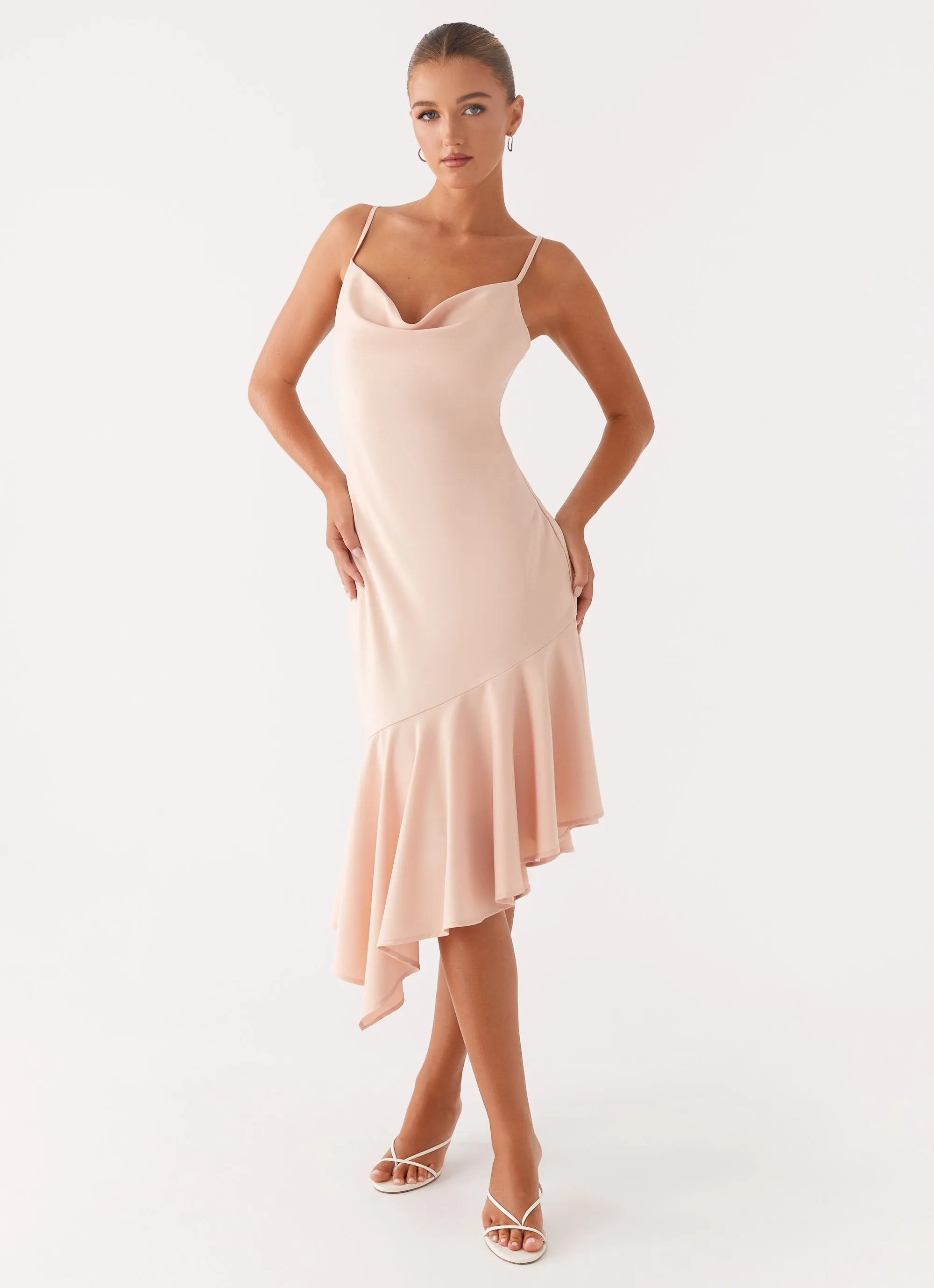 Korby Midi Dress - Pink Walk Grace