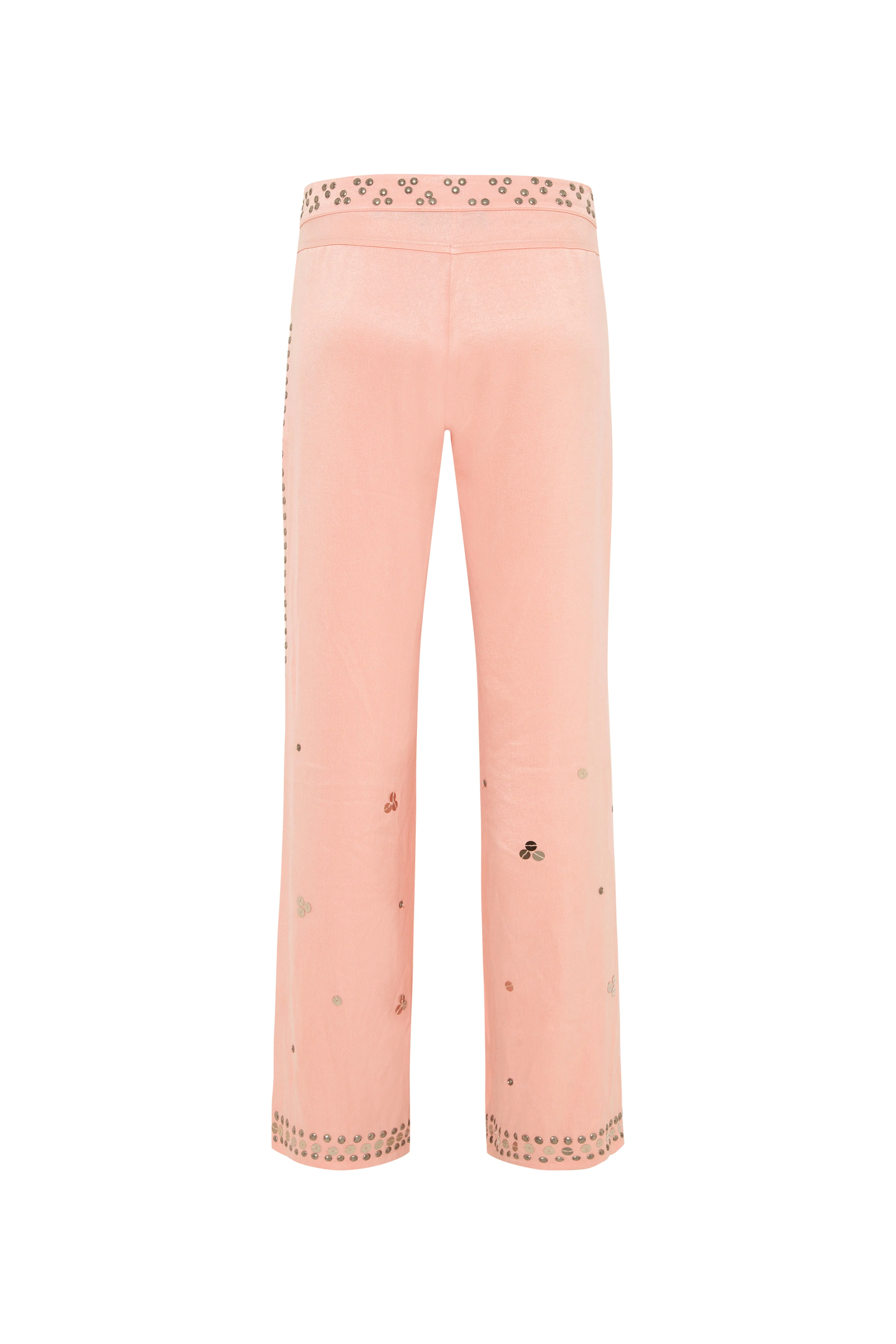 BRITY - Low-rise straight-leg embellished pants