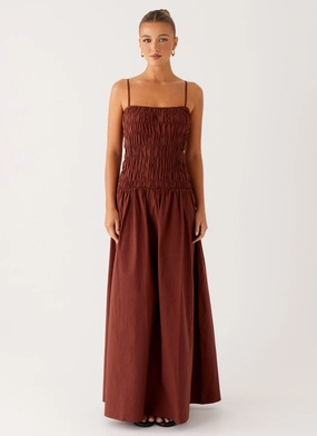Stay Cool Soft Fashion Brooke Maxi Dress - Chocolate