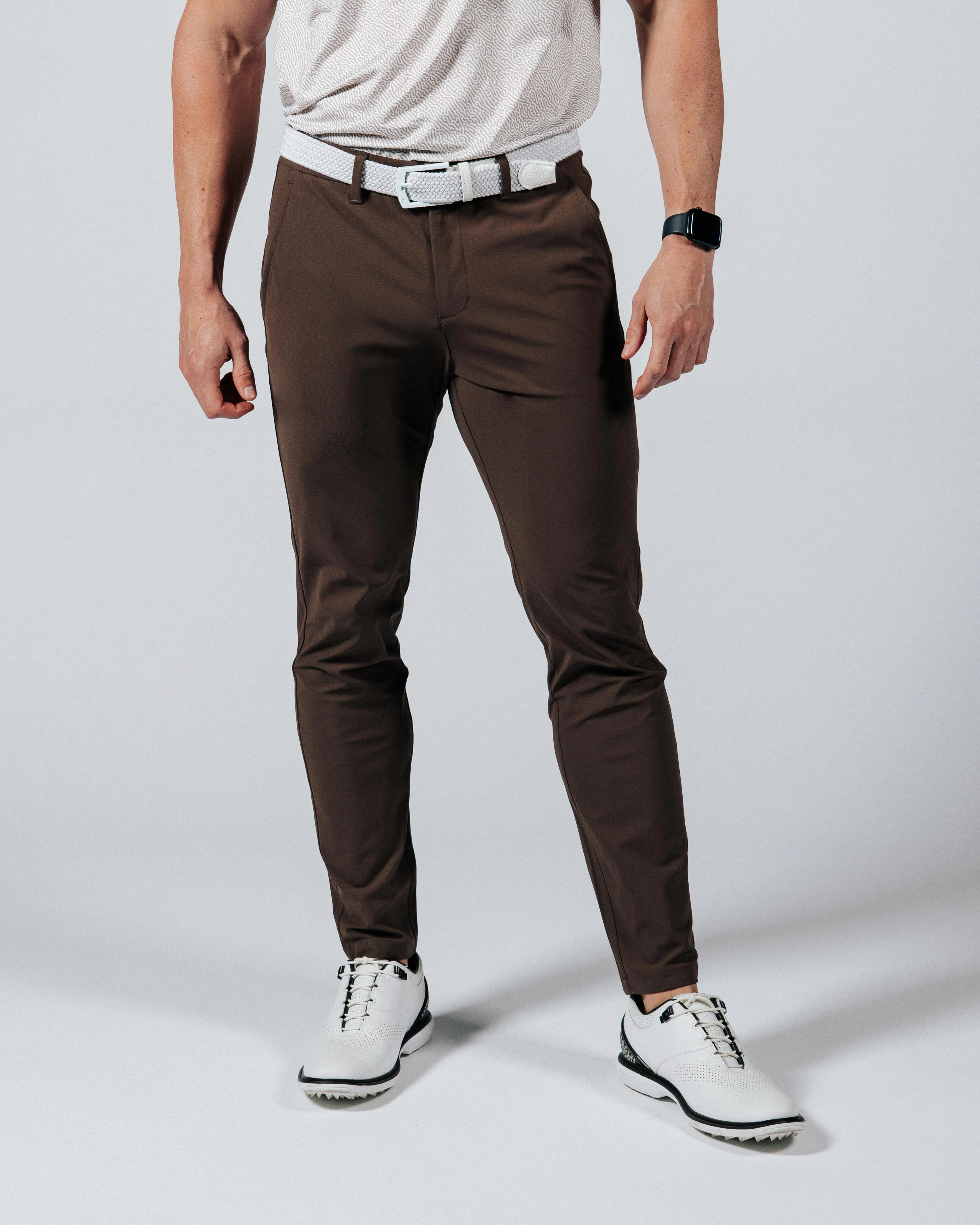 Cozy Material Sustainable Material Blend Brown Traditional Pants