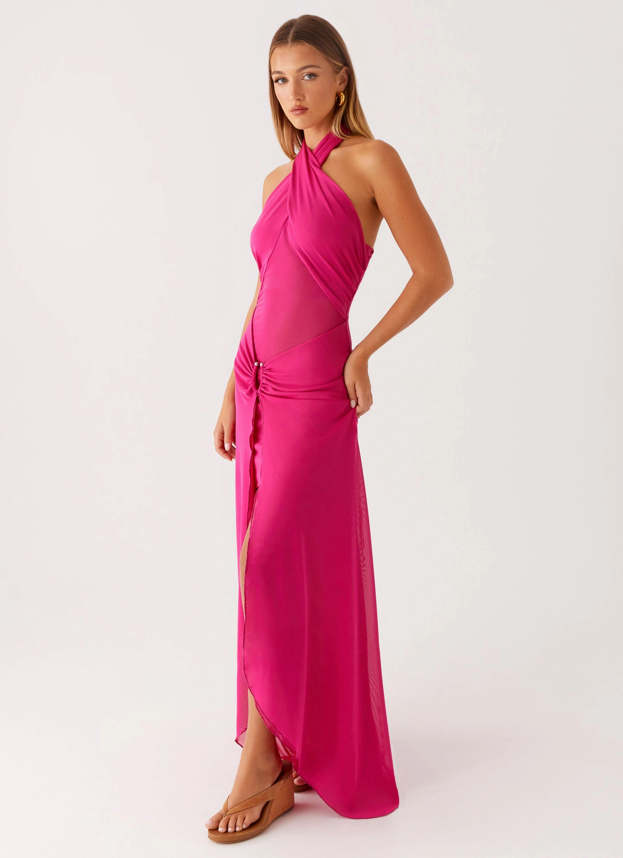Luxe Wear All-Day Fit Ericka Maxi Dress - Hot Pink