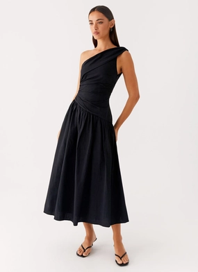 Easy Lovely Janessa Midi Dress - Black