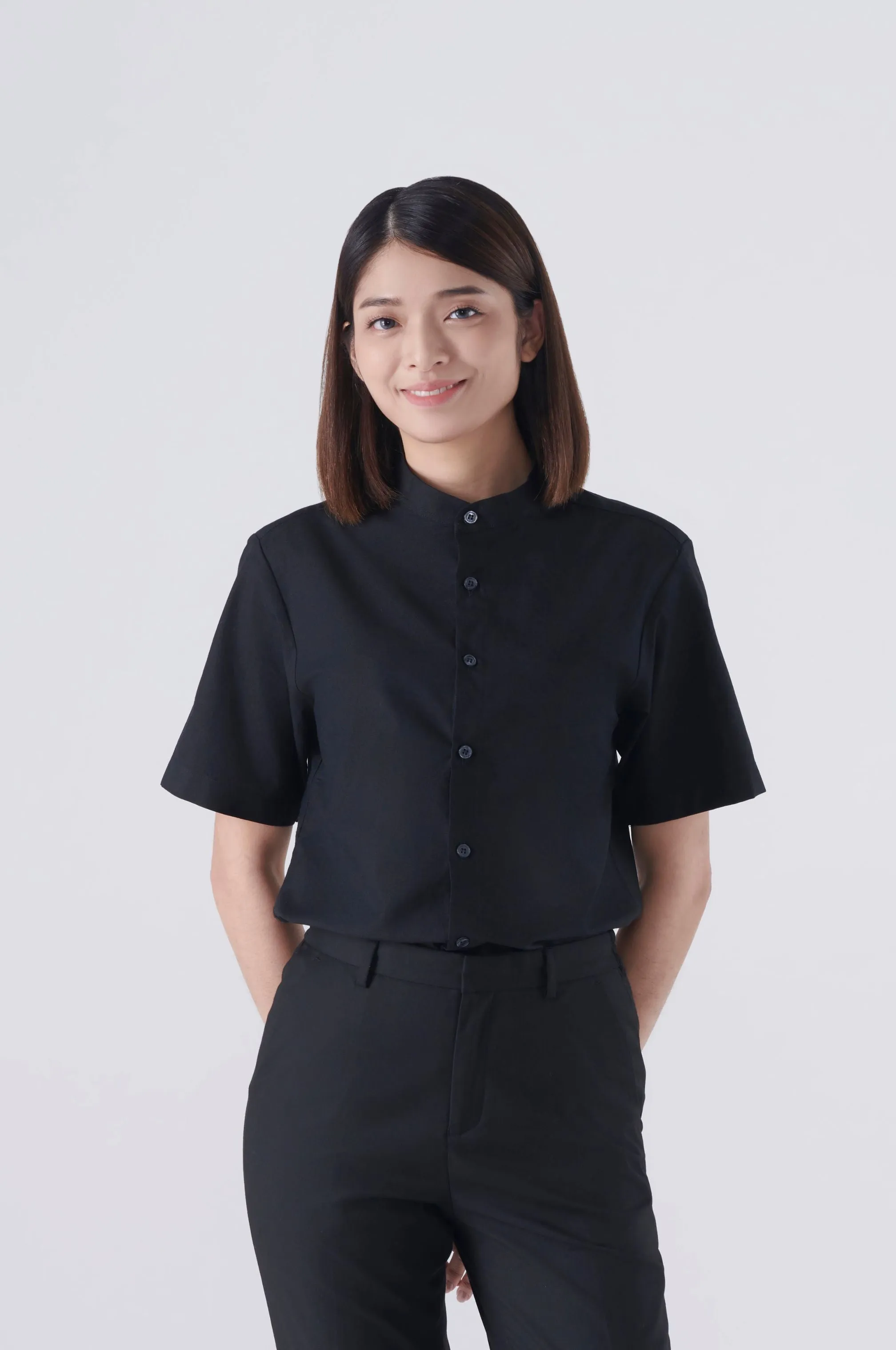 Brydan Black Shirt, Short Sleeve