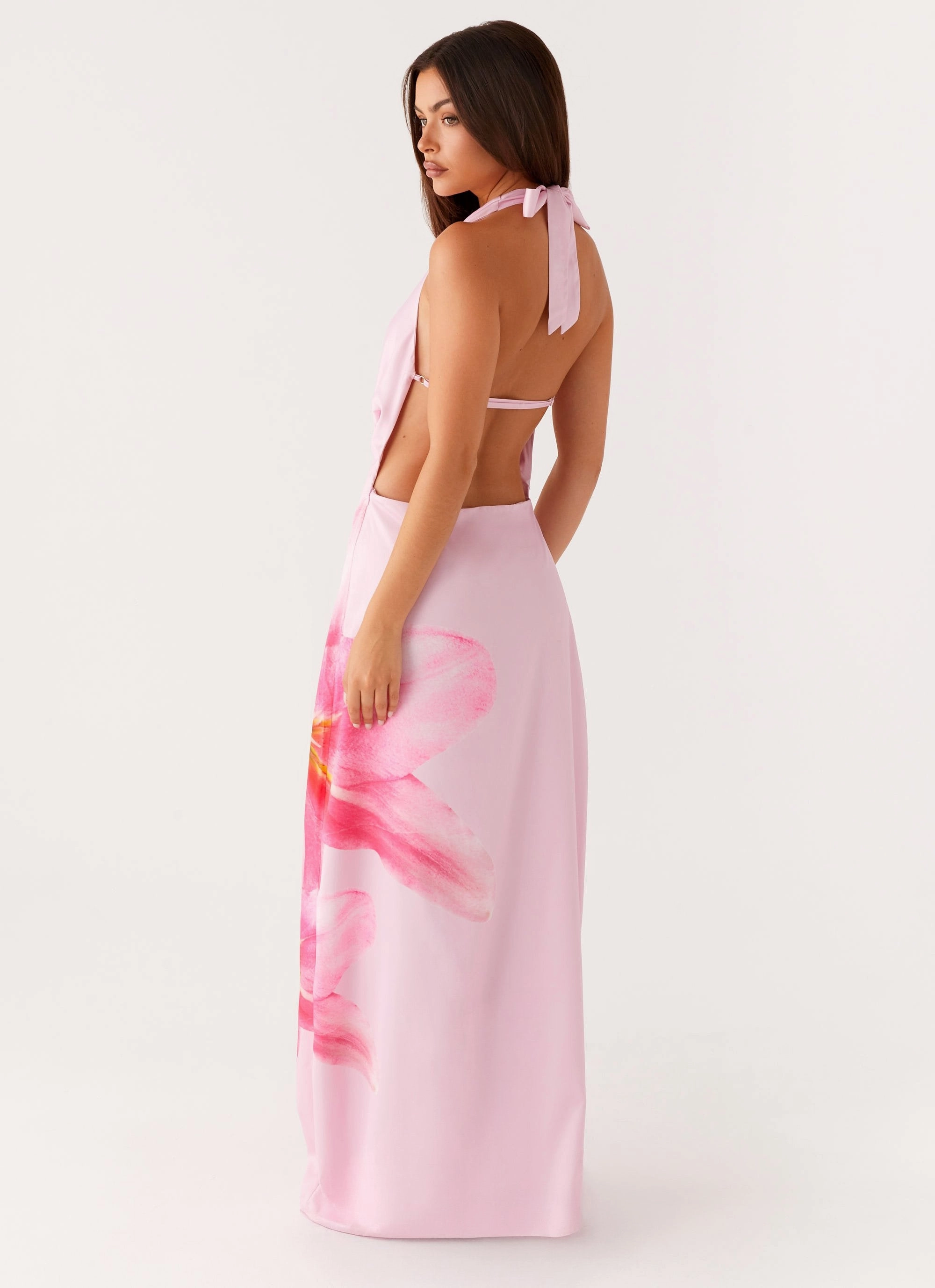 Bryony Cowl Maxi Dress - Pink Light Wear All Moments