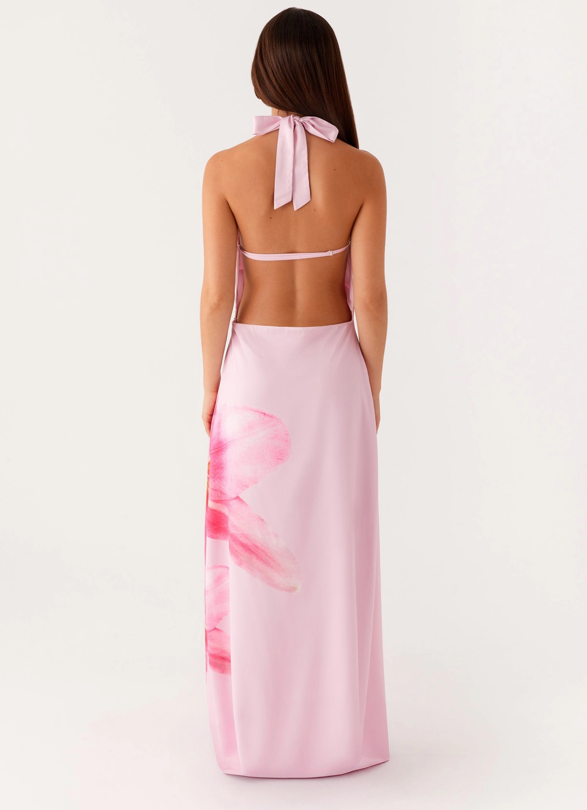 Sharp Profile Event Glow Bryony Cowl Maxi Dress - Pink