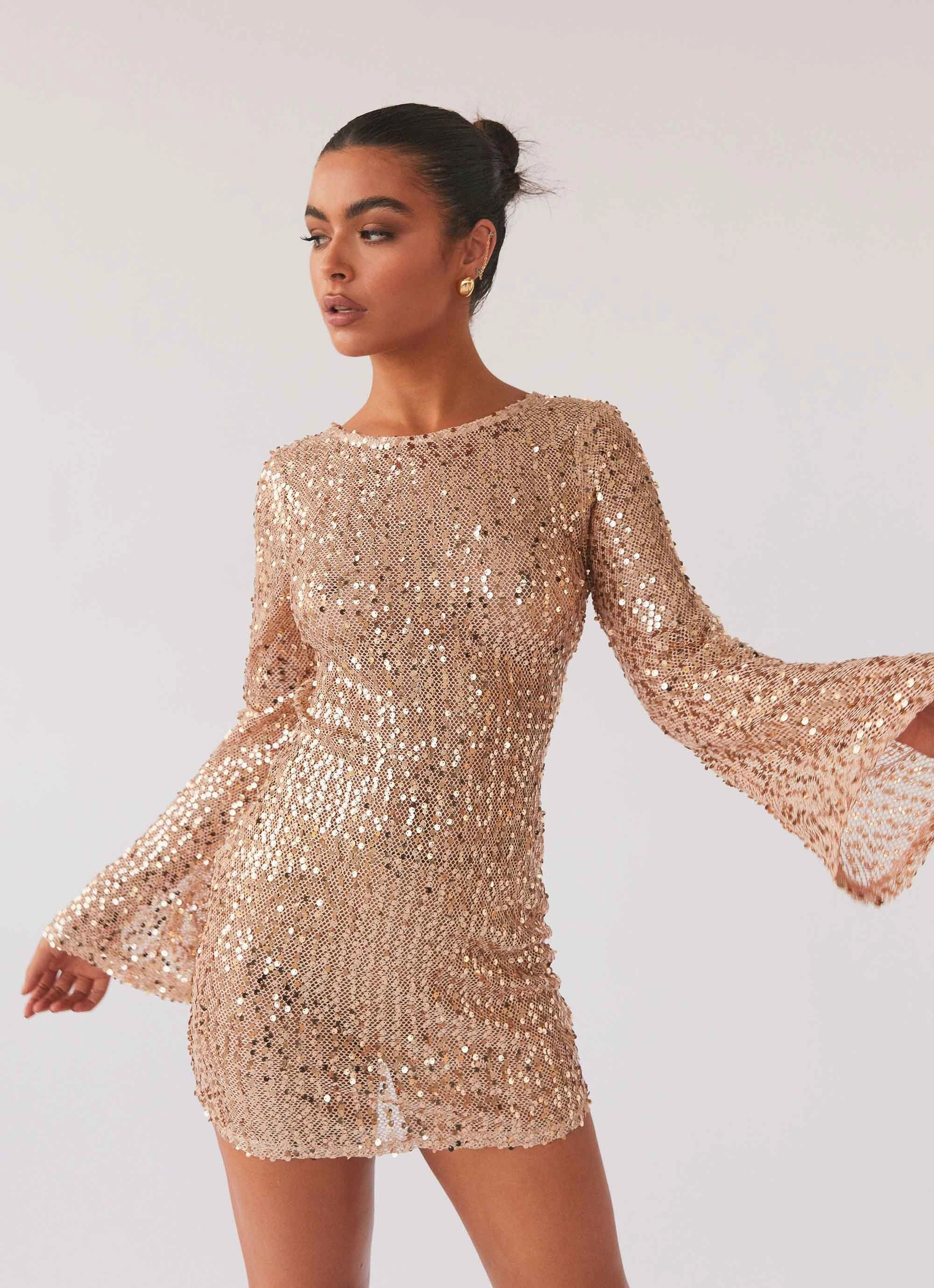 Mesmerize Mini Dress - Glisten Timeless Comfort Airy Silk