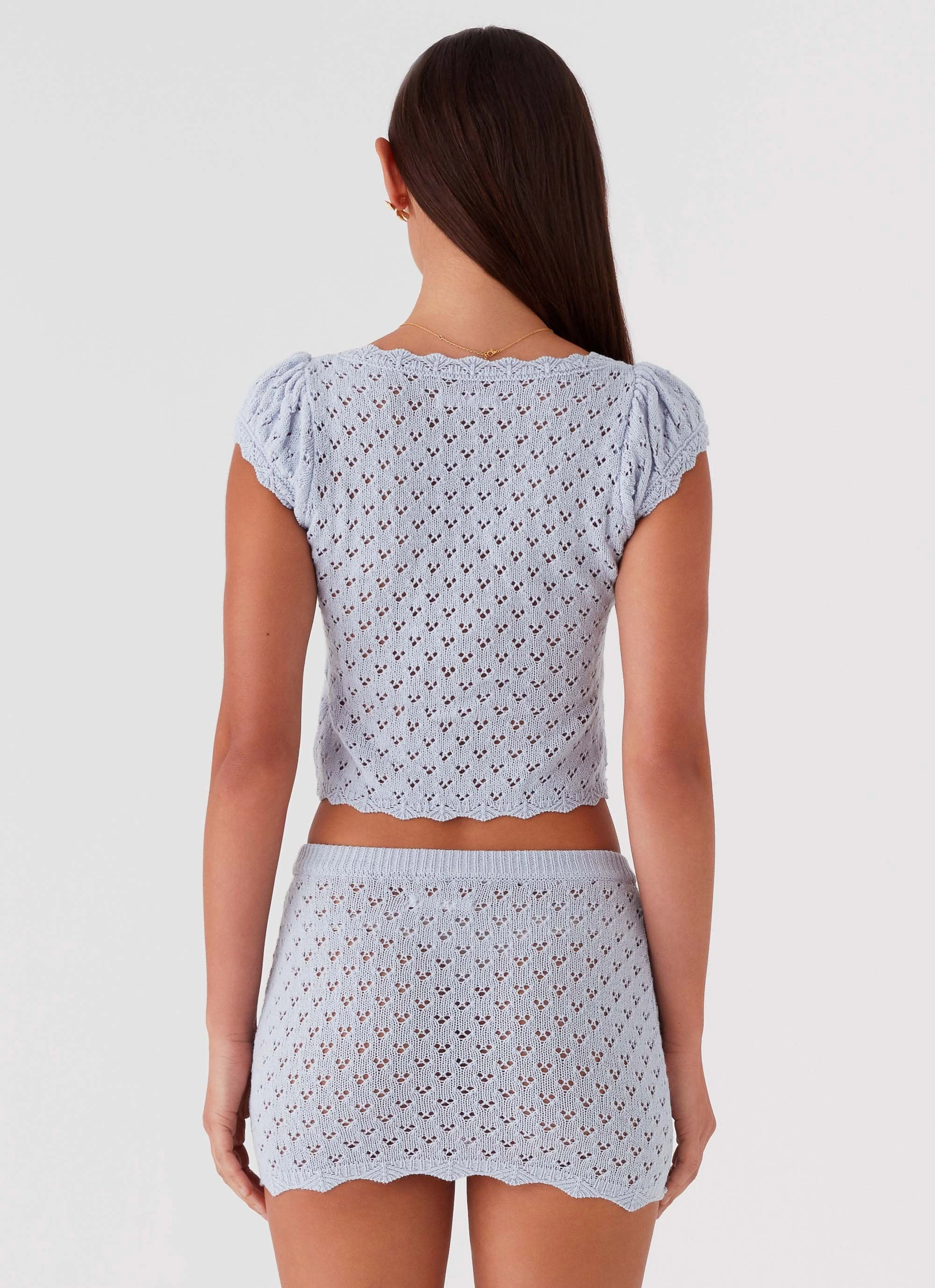 City Ready Wear ThermalReflective Blue Bird Knit Top - Blue Dusk