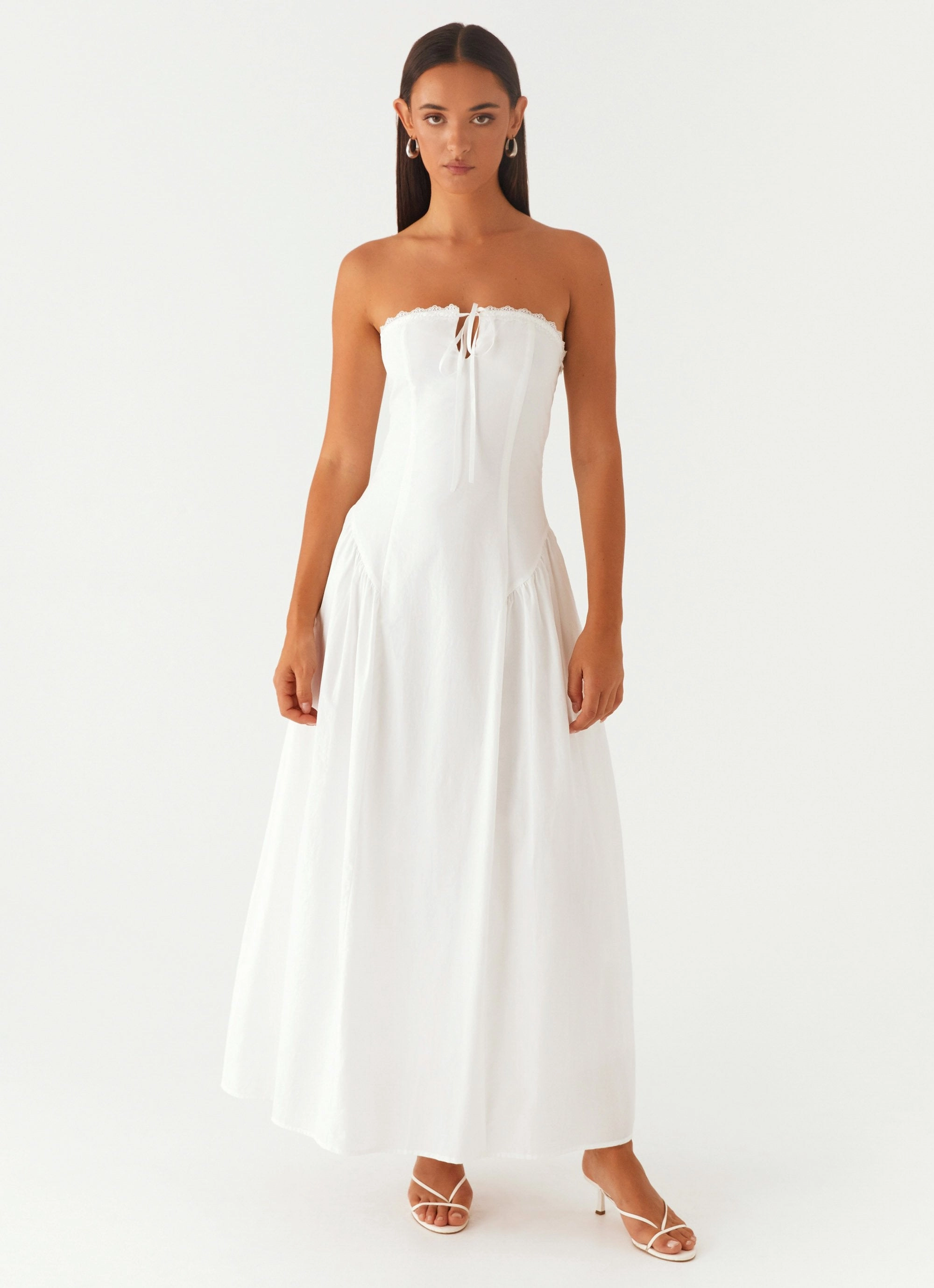 Luxurious Feel Layer Safe Burleigh Maxi Dress - Ivory