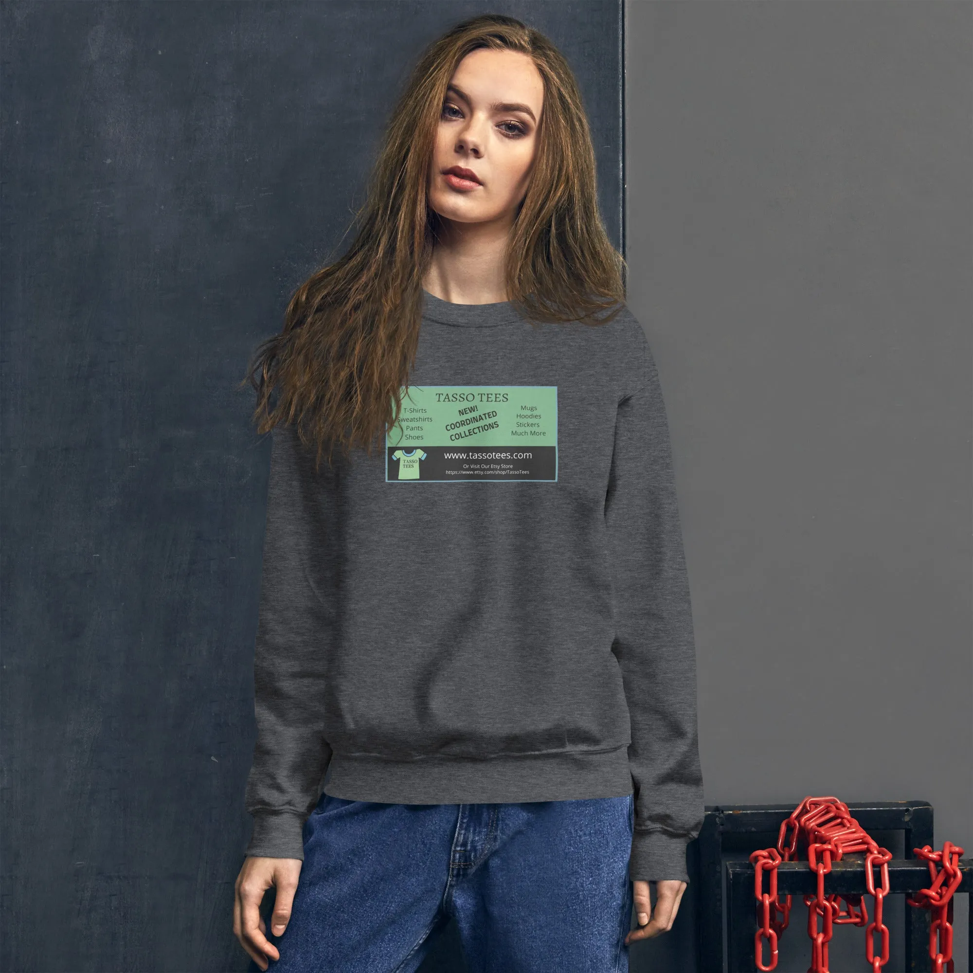 Business Card Unisex Sweatshirt, Guerilla Marketing Sweatshirt, Gift For Business Owner