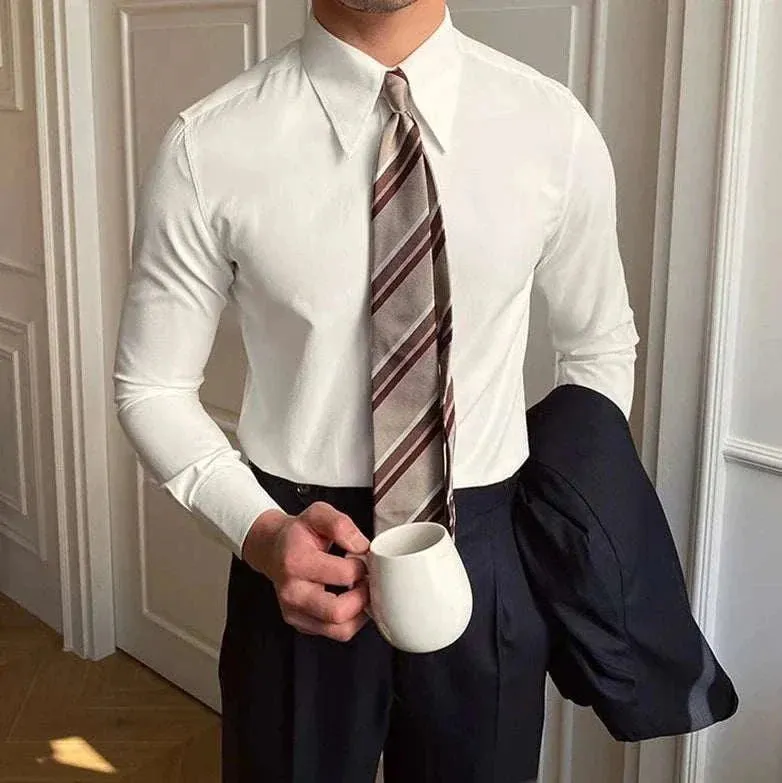 Business collar long sleeve shirt