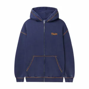Butter Goods Jive Zip-Thru Hoodie (Washed Blue)