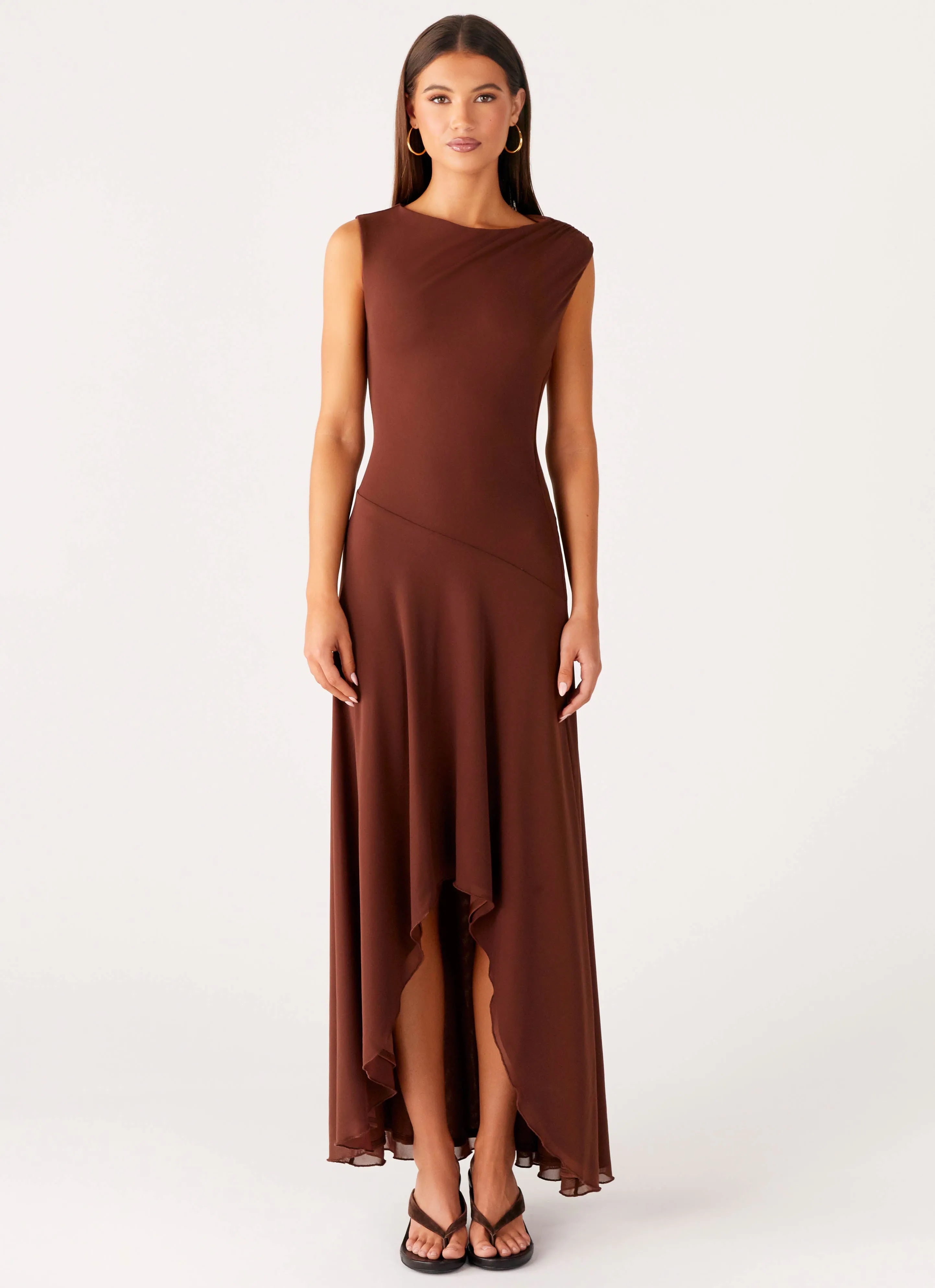 Relaxed Vibe Danika Maxi Dress - Chocolate