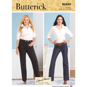 Butterick Pattern B6840 Misses' & Women's Straight-Leg or Boot Cut Jeans