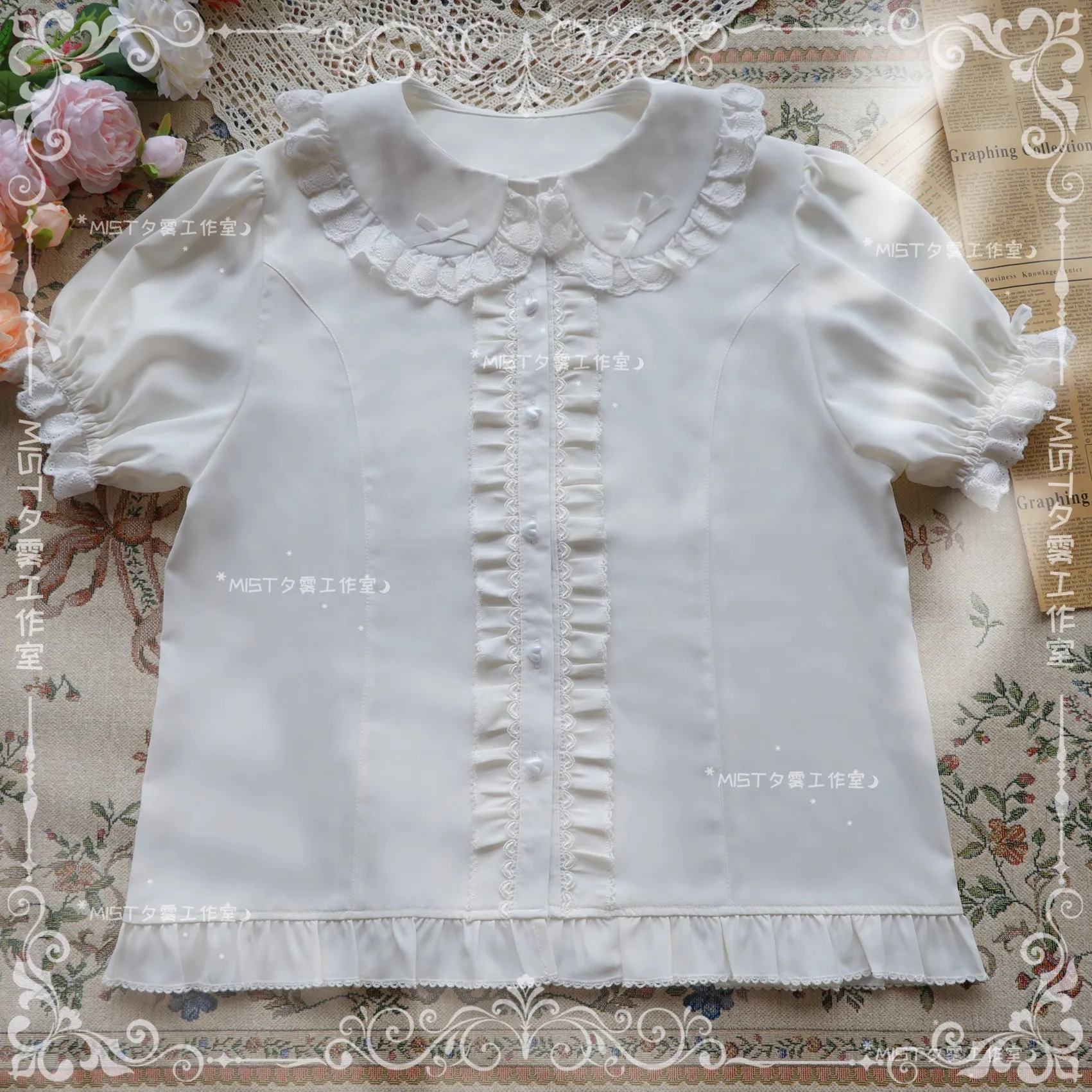 (BuyForMe) MIST~Sweet Short Sleeve Chiffon Lolita Blouse