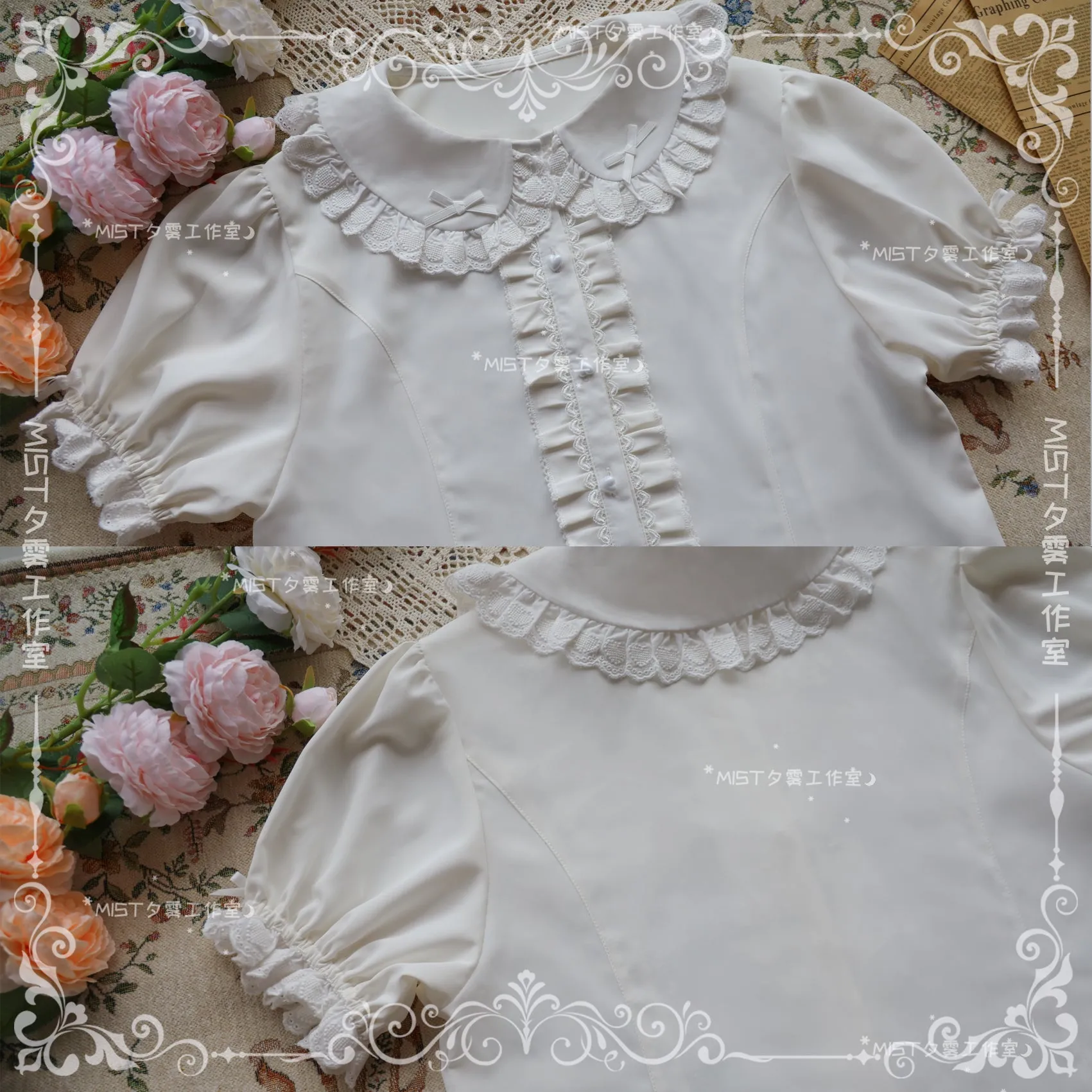 (BuyForMe) MIST~Sweet Short Sleeve Chiffon Lolita Blouse
