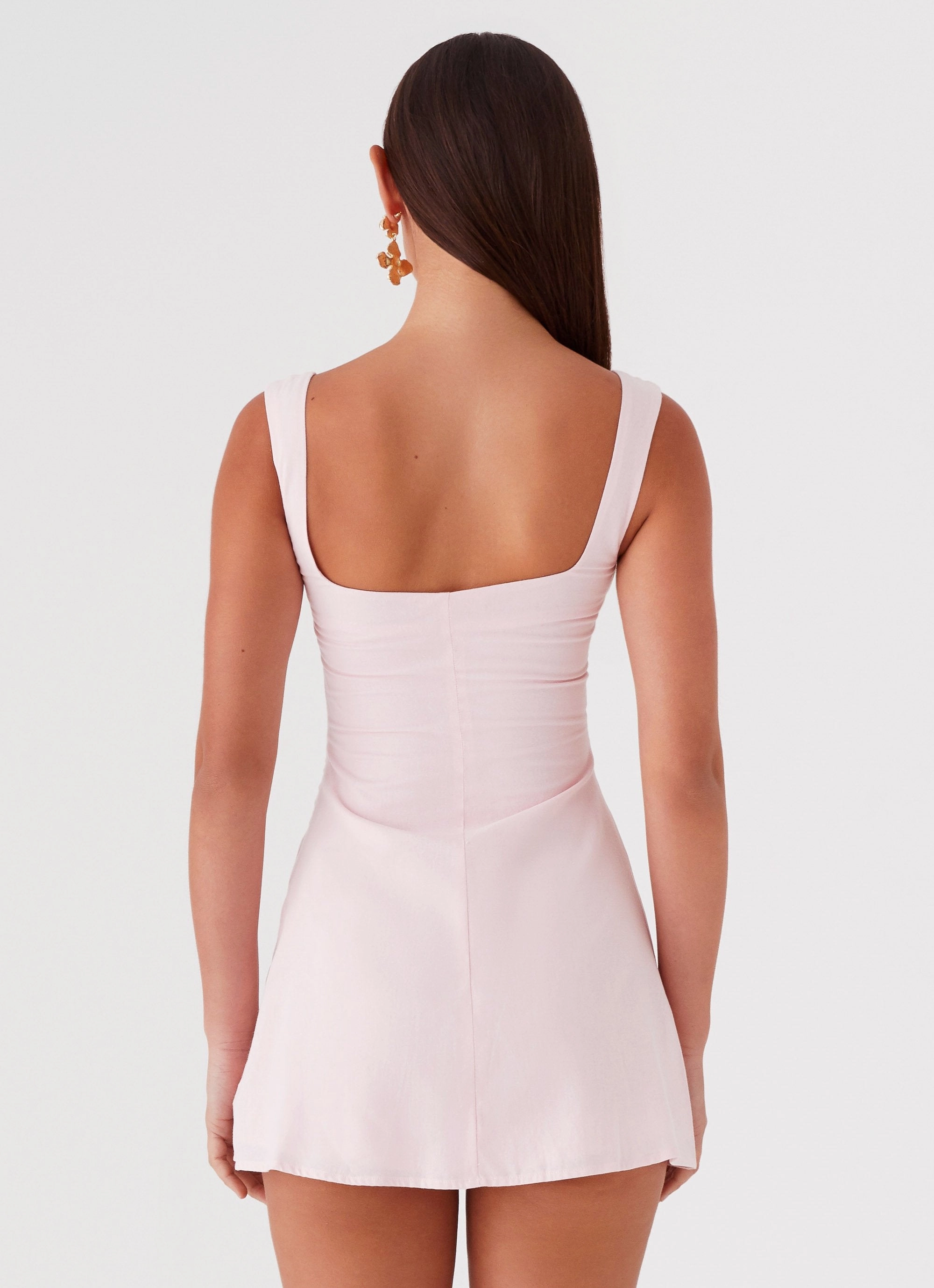 Cadence Mini Dress - Baby Pink Luxe Touch