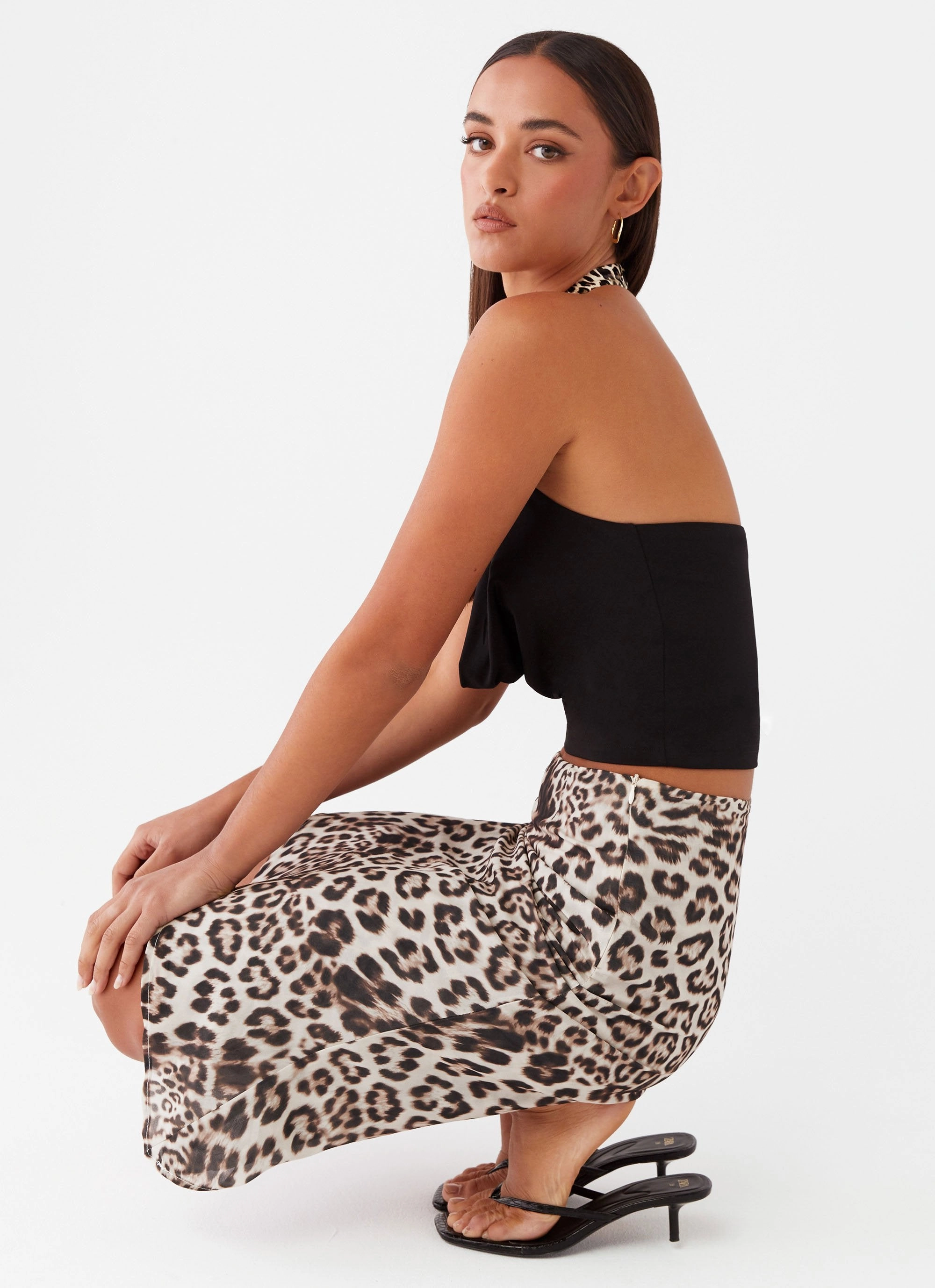 Cozy Wear OdorResistant Fabric Cairo Halter Top - Black