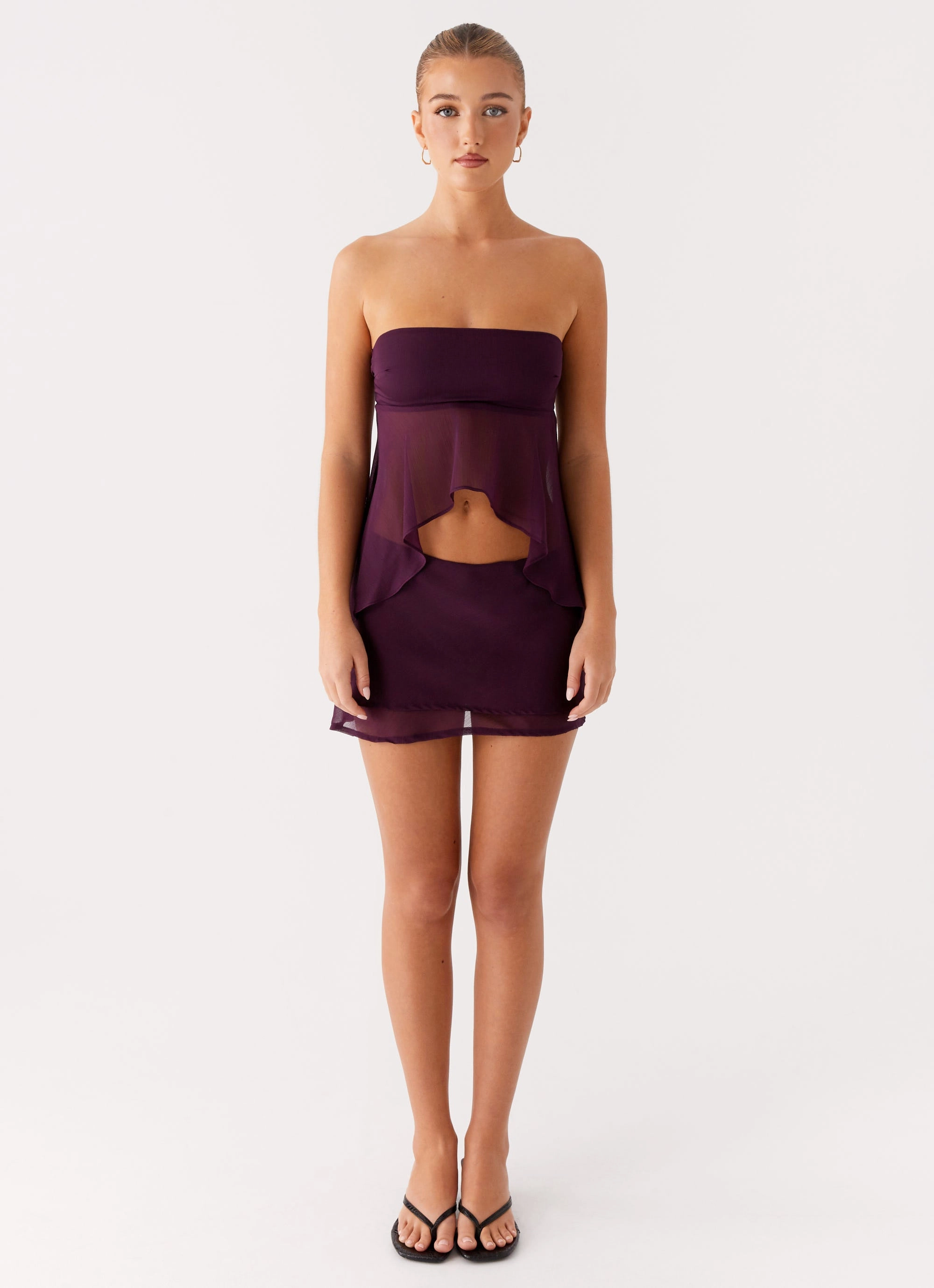 Light Shape Caleb Mini Skirt - Plum