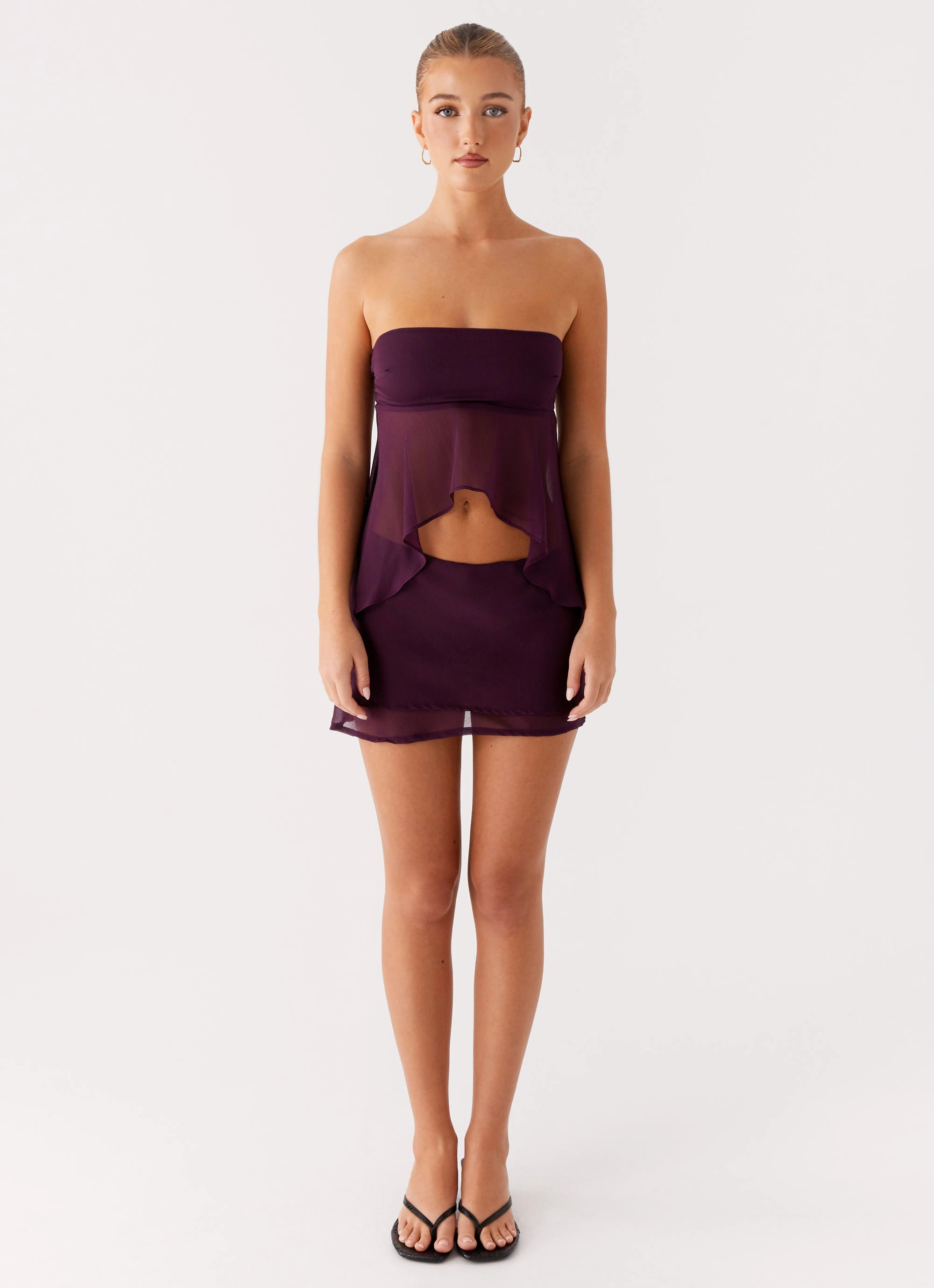 Caleb Top - Plum AirflowVents Flexible Waistband Adaptation
