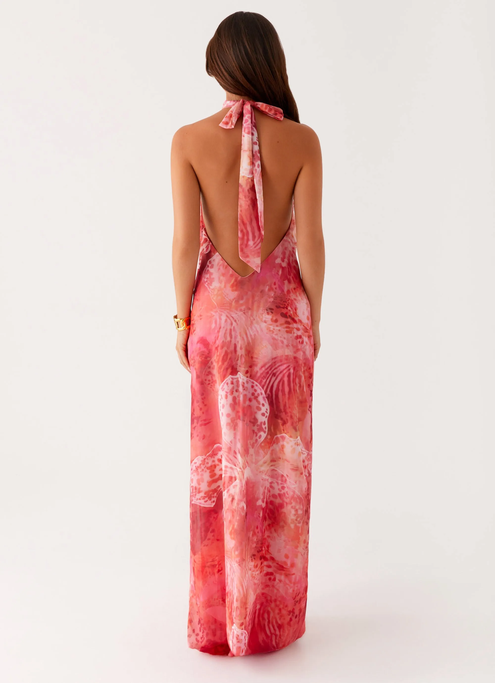 California Maxi Dress - Flamingo Fling Ready Glow