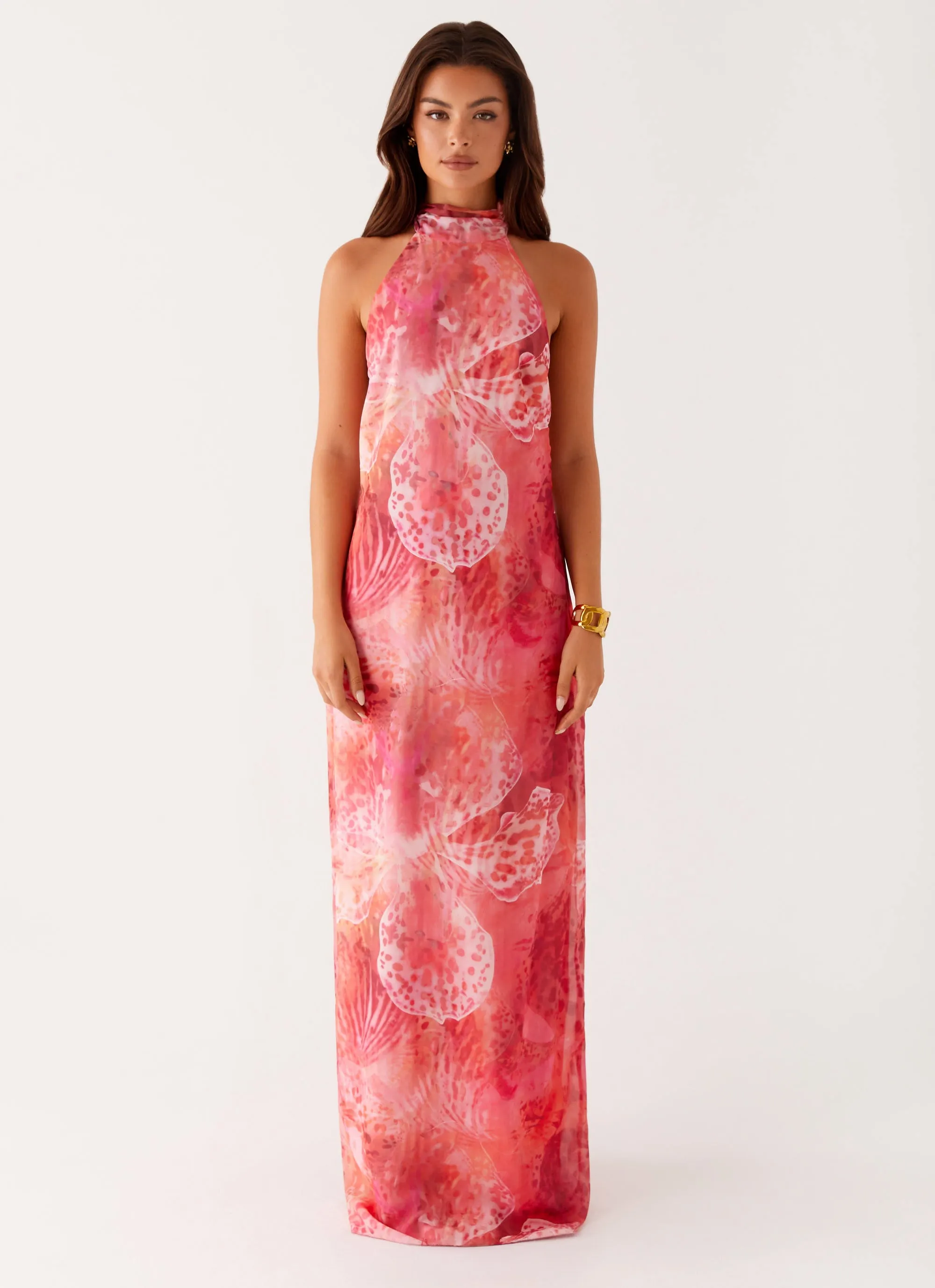California Maxi Dress - Flamingo Fling Light Volume Day Fit