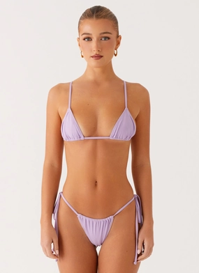 Calista Bikini Bottoms - Lavender Breathable fabric